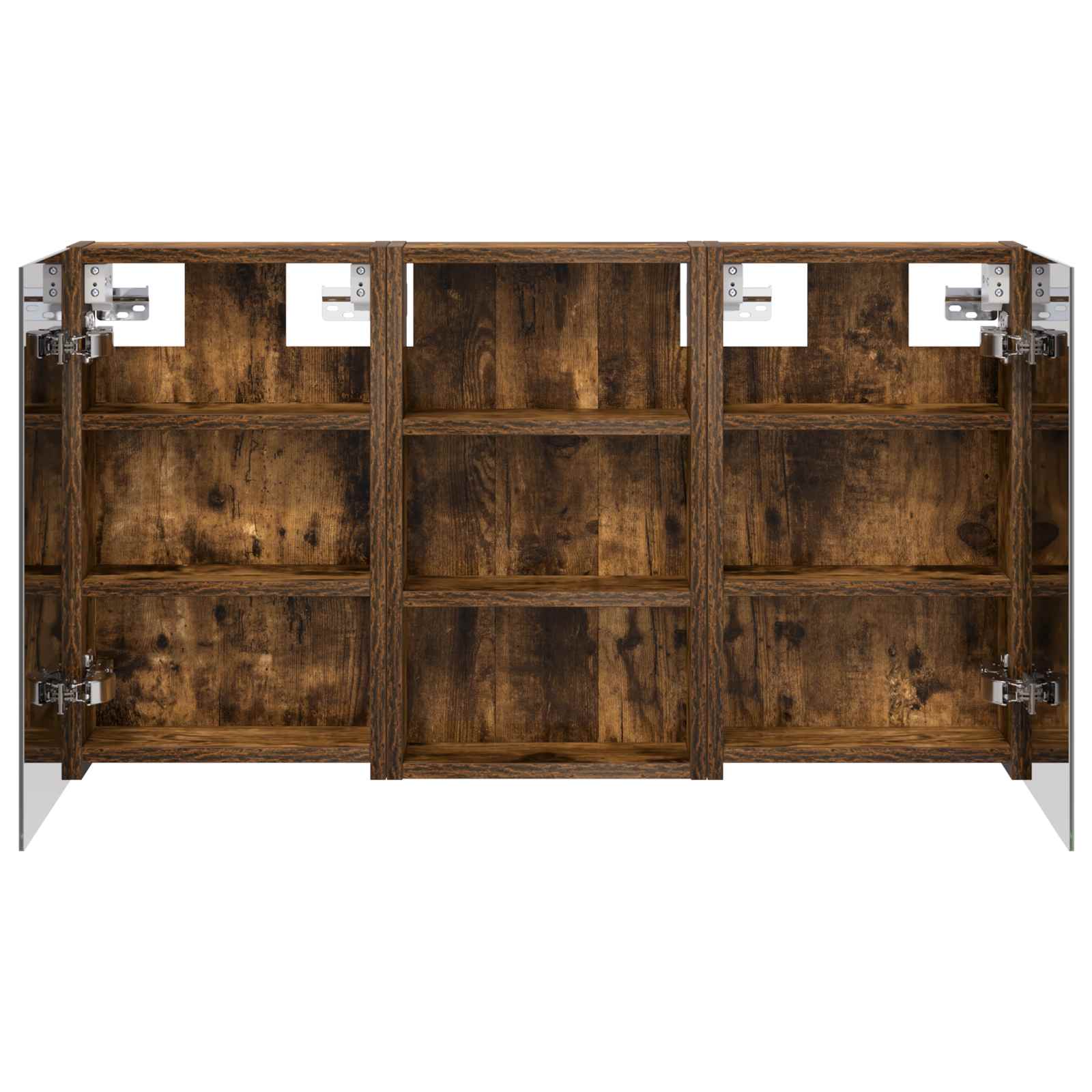 Badkamerkastenset 3 pcs 90 x 10,5 x 50 cm Bewerkt hout is nu te koop bij PeponiXL, paradijselijk wonen!