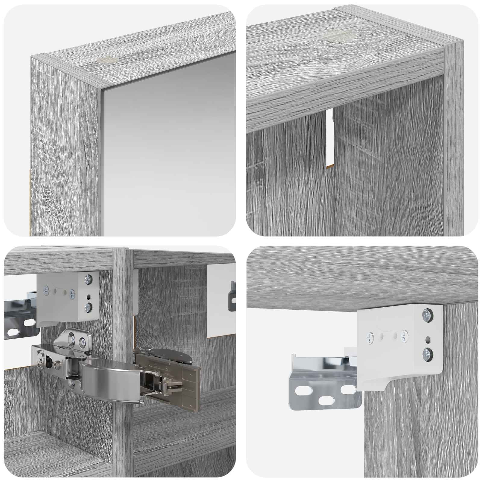 Badkamerkastenset 3 pcs 90 x 10,5 x 50 cm Bewerkt hout is nu te koop bij PeponiXL, paradijselijk wonen!