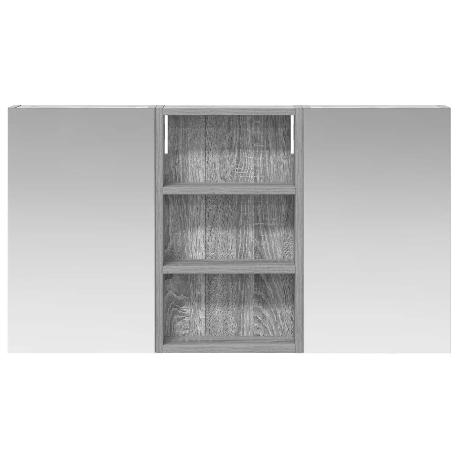 Badkamerkastenset 3 pcs 90 x 10,5 x 50 cm Bewerkt hout is nu te koop bij PeponiXL, paradijselijk wonen!