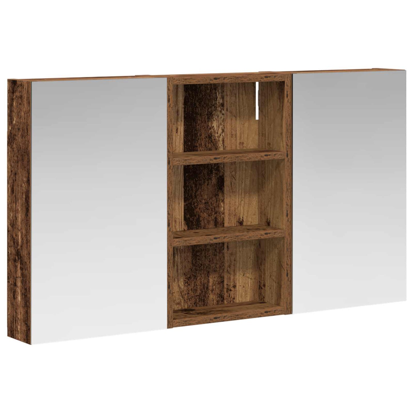 Badkamerkastenset 3 pcs 90 x 10,5 x 50 cm Bewerkt hout is nu te koop bij PeponiXL, paradijselijk wonen!