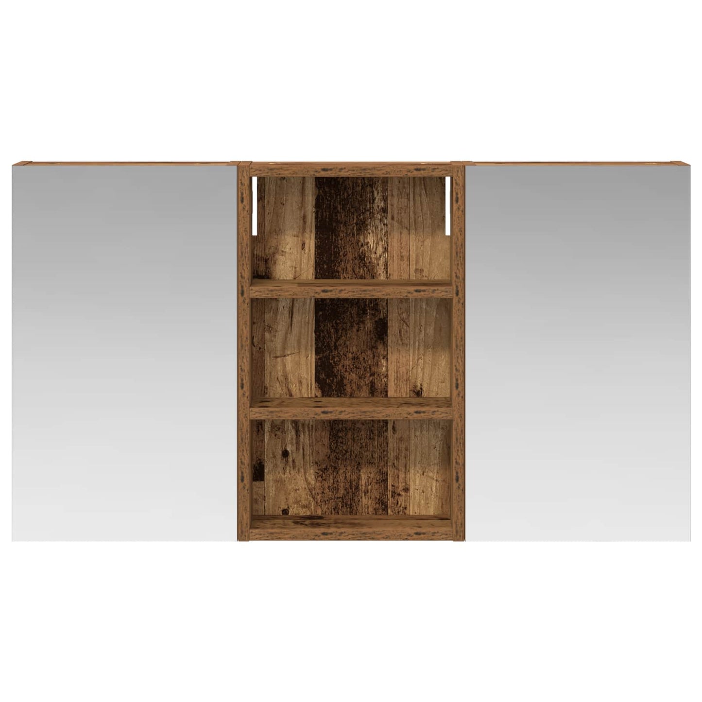 Badkamerkastenset 3 pcs 90 x 10,5 x 50 cm Bewerkt hout is nu te koop bij PeponiXL, paradijselijk wonen!