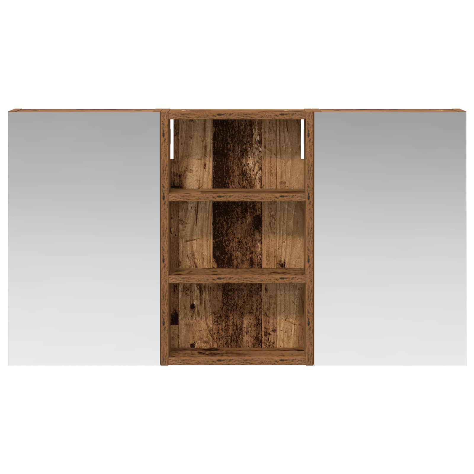 Badkamerkastenset 3 pcs 90 x 10,5 x 50 cm Bewerkt hout is nu te koop bij PeponiXL, paradijselijk wonen!