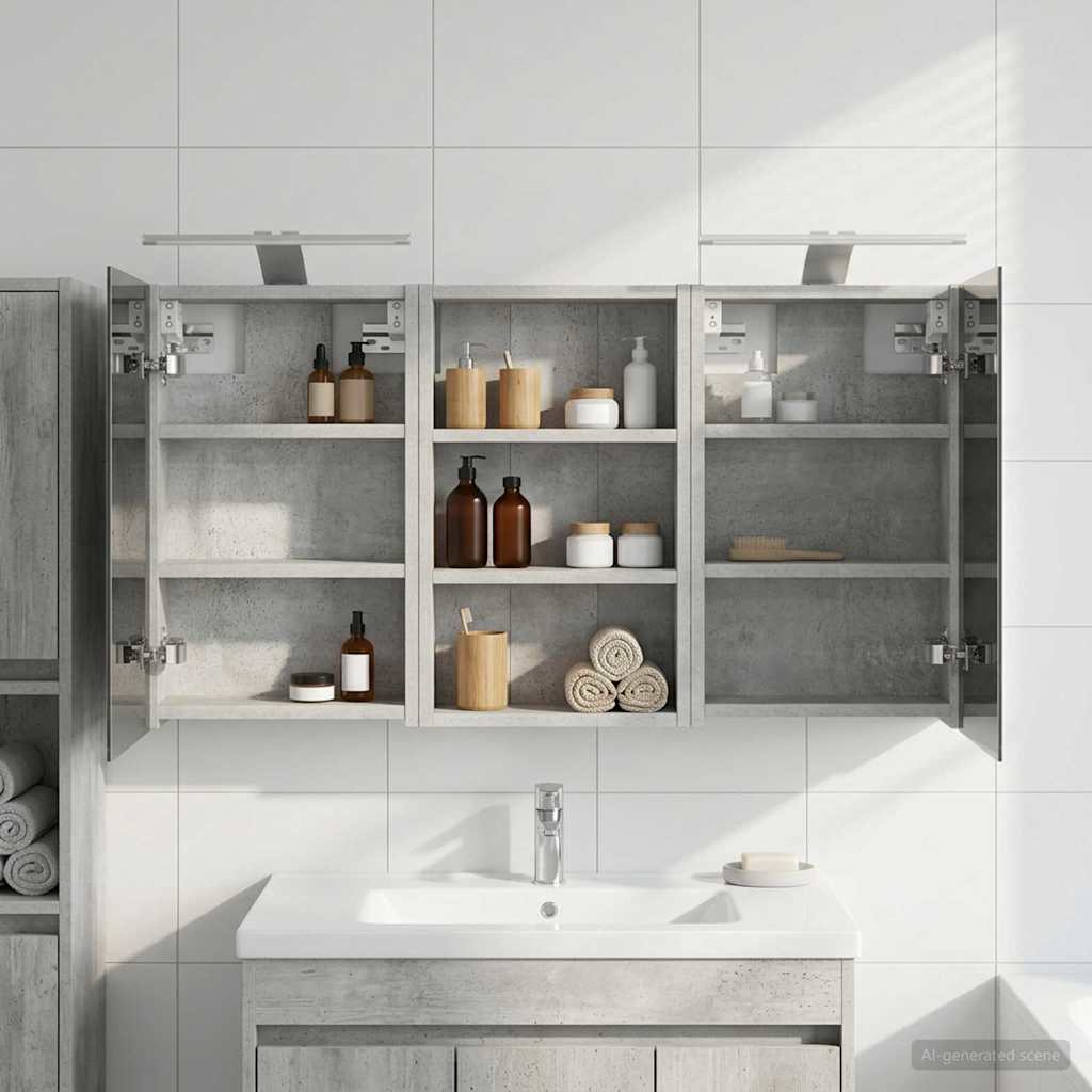 Badkamerkastenset 3 pcs 90 x 10,5 x 50 cm Bewerkt hout is nu te koop bij PeponiXL, paradijselijk wonen!
