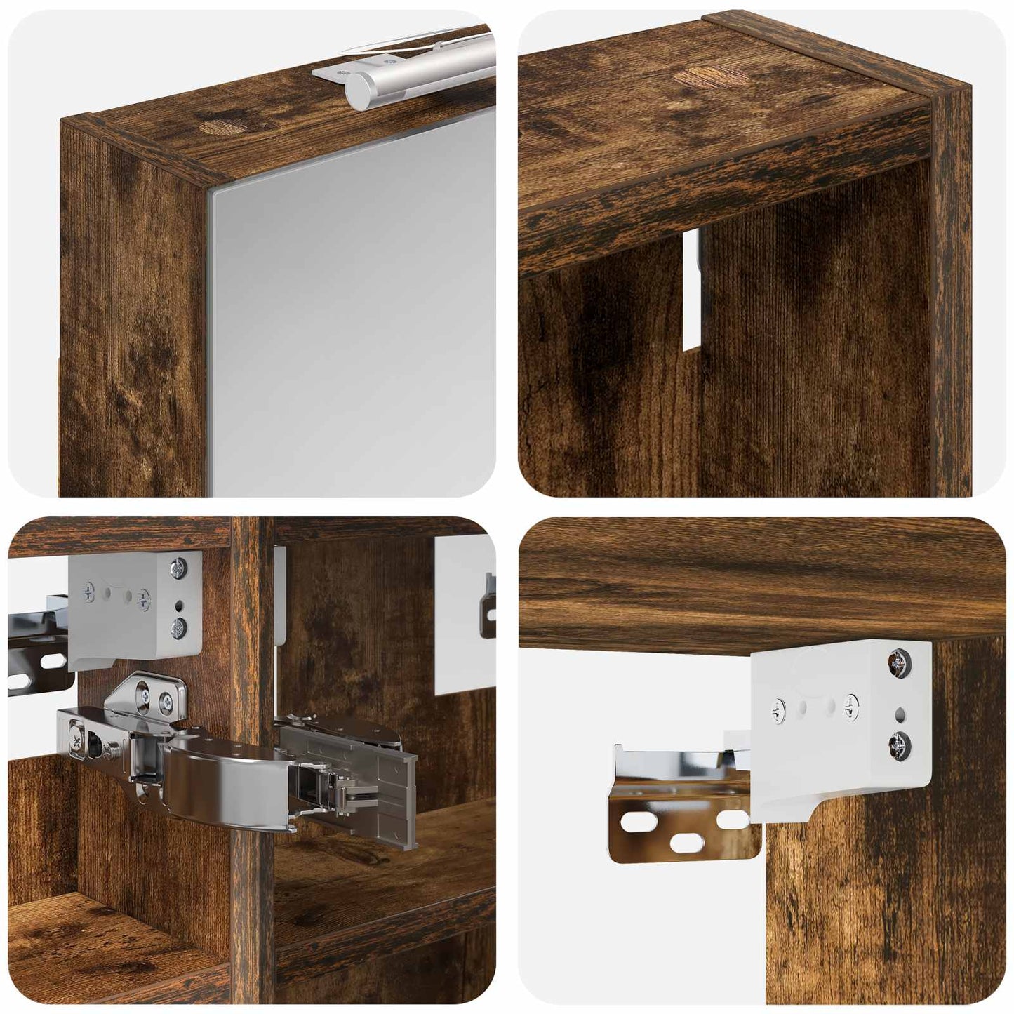 Badkamerkastenset 3 pcs 90 x 10,5 x 50 cm Bewerkt hout is nu te koop bij PeponiXL, paradijselijk wonen!