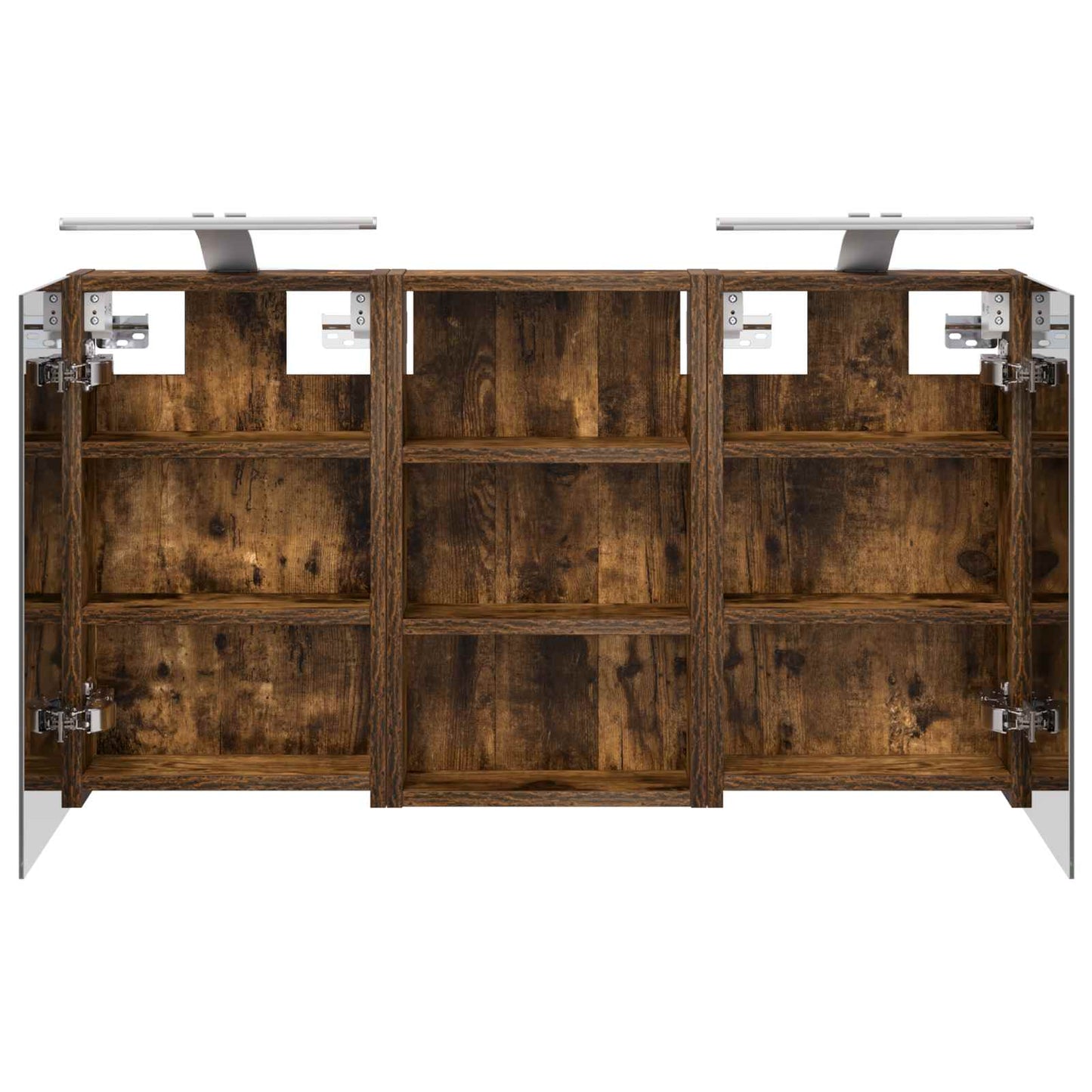 Badkamerkastenset 3 pcs 90 x 10,5 x 50 cm Bewerkt hout is nu te koop bij PeponiXL, paradijselijk wonen!