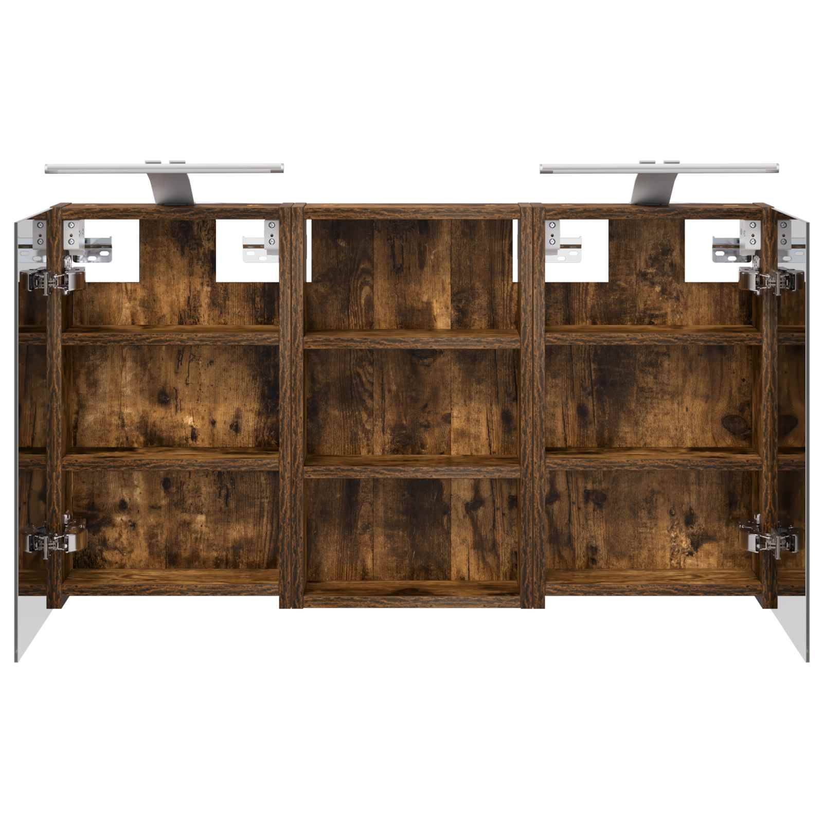 Badkamerkastenset 3 pcs 90 x 10,5 x 50 cm Bewerkt hout is nu te koop bij PeponiXL, paradijselijk wonen!