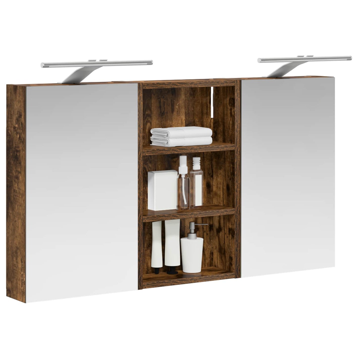 Badkamerkastenset 3 pcs 90 x 10,5 x 50 cm Bewerkt hout is nu te koop bij PeponiXL, paradijselijk wonen!