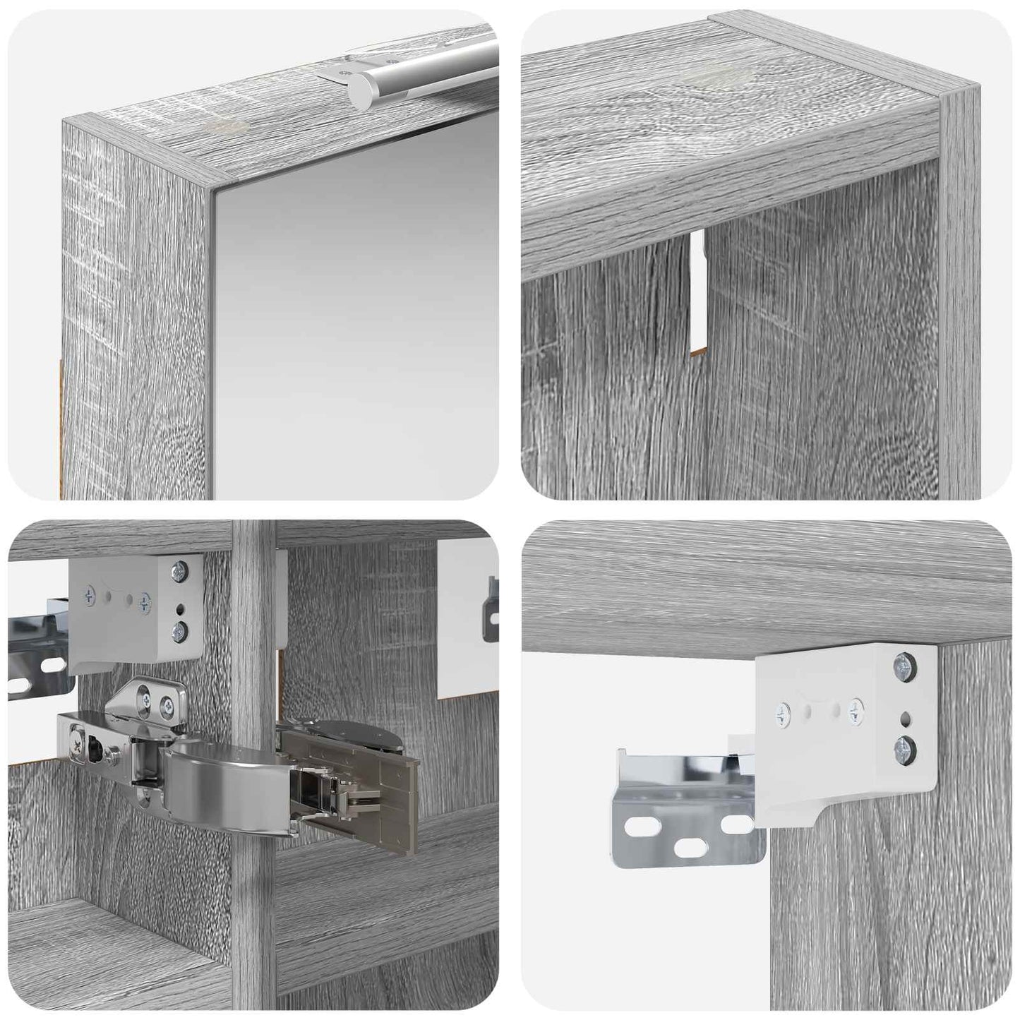 Badkamerkastenset 3 pcs 90 x 10,5 x 50 cm Bewerkt hout is nu te koop bij PeponiXL, paradijselijk wonen!