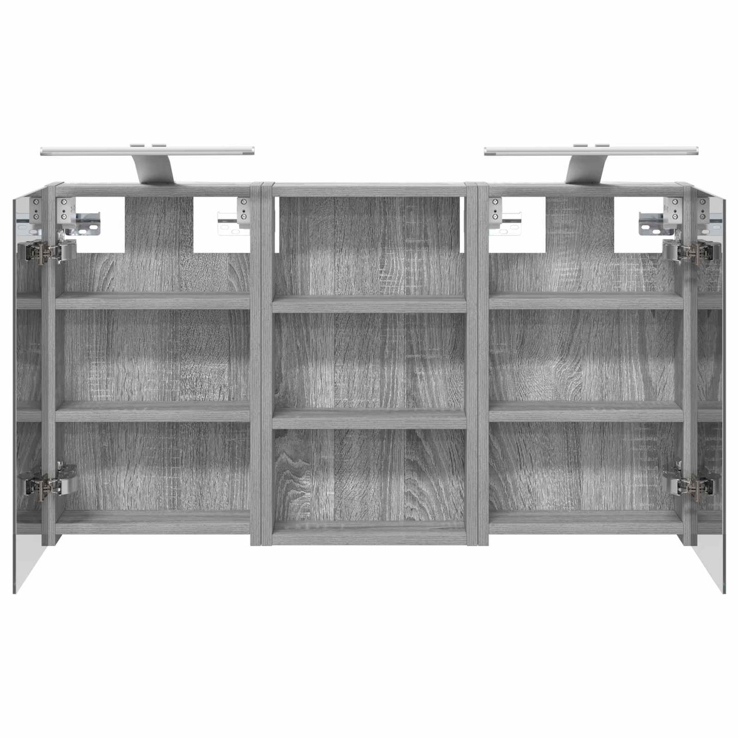 Badkamerkastenset 3 pcs 90 x 10,5 x 50 cm Bewerkt hout is nu te koop bij PeponiXL, paradijselijk wonen!