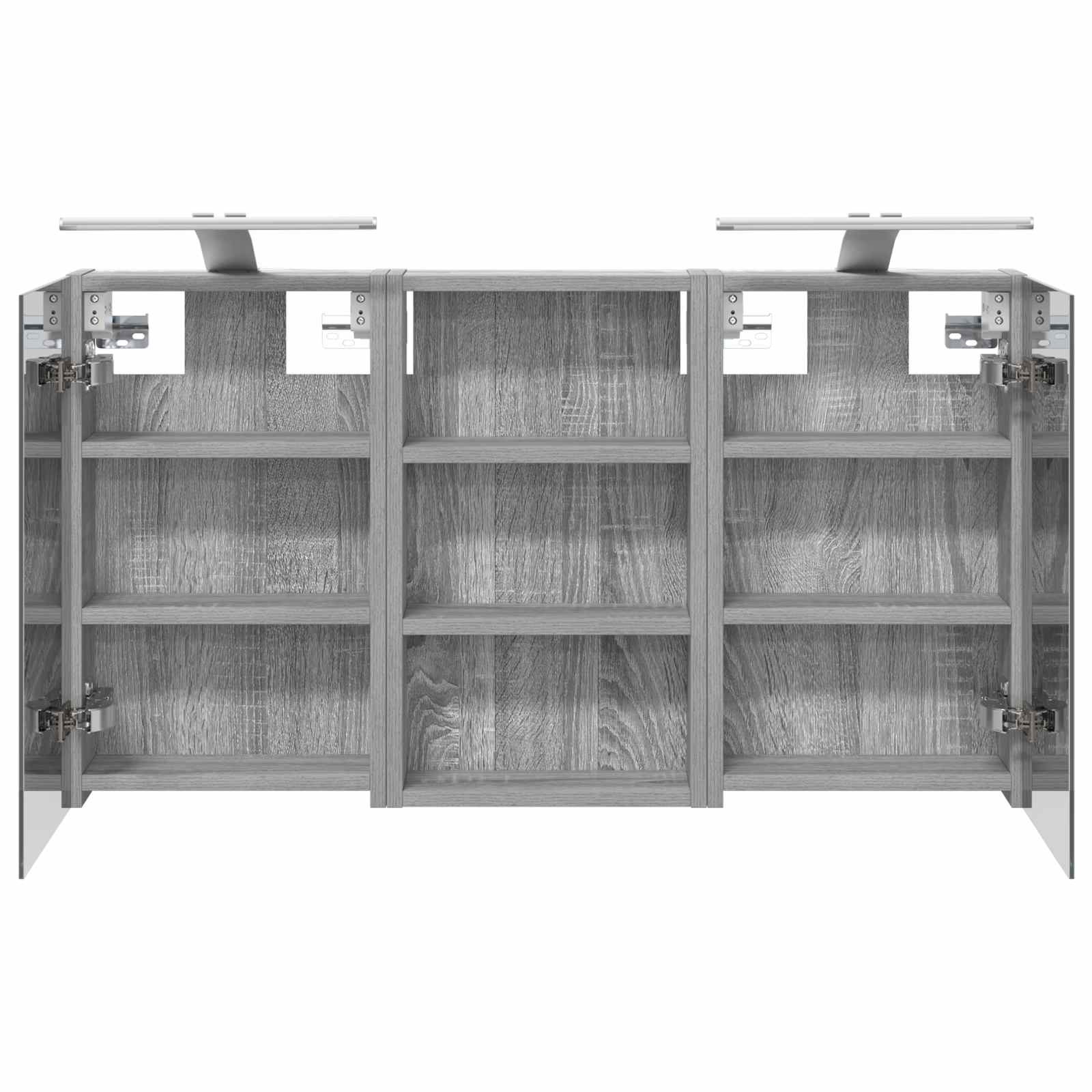 Badkamerkastenset 3 pcs 90 x 10,5 x 50 cm Bewerkt hout is nu te koop bij PeponiXL, paradijselijk wonen!