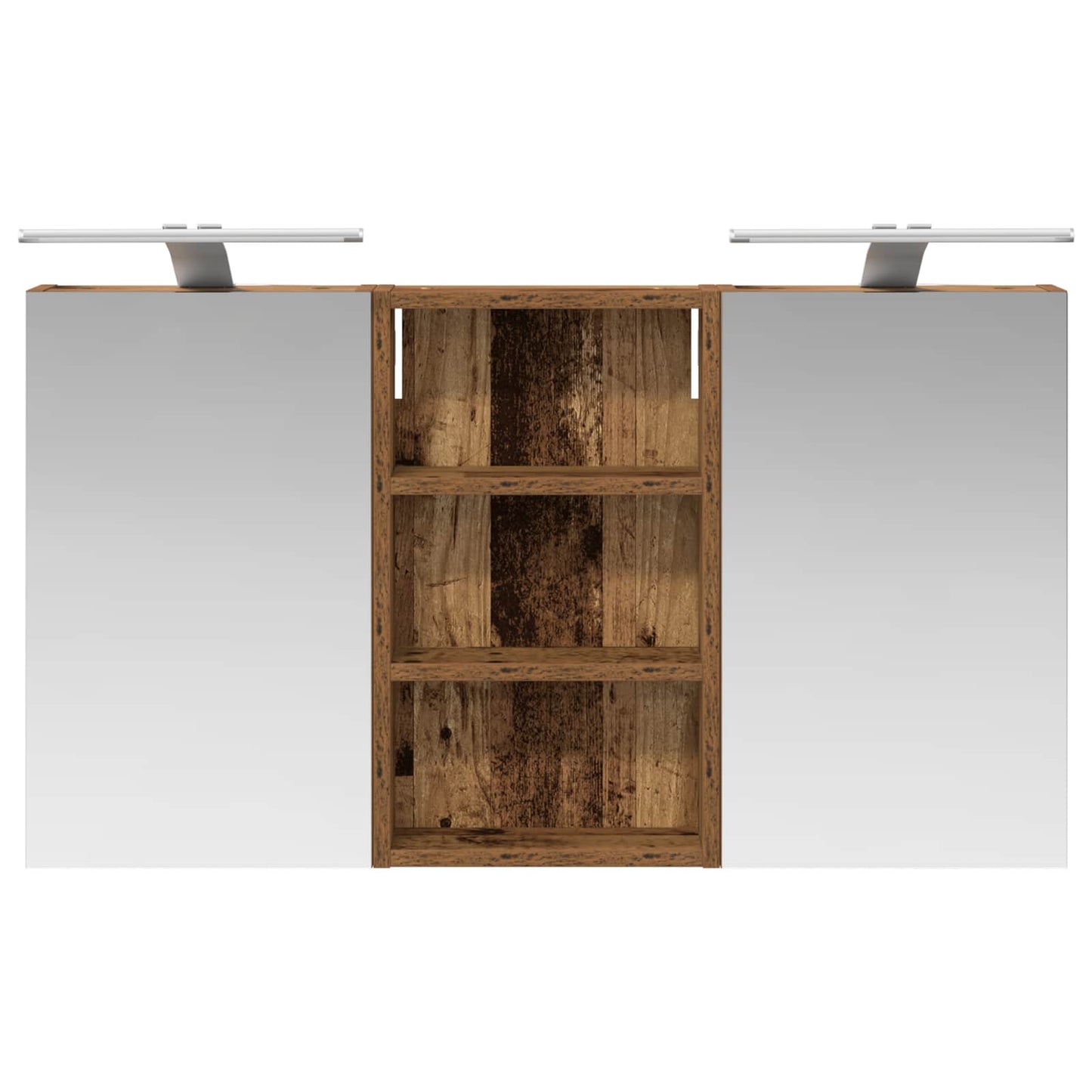 Badkamerkastenset 3 pcs 90 x 10,5 x 50 cm Bewerkt hout is nu te koop bij PeponiXL, paradijselijk wonen!