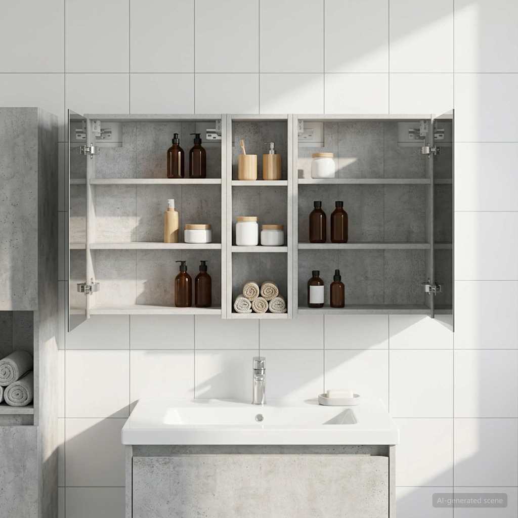 Badkamerkastenset voor 3 pcs 106 x 16 x 62,5 cm Bewerkt hout is nu te koop bij PeponiXL, paradijselijk wonen!