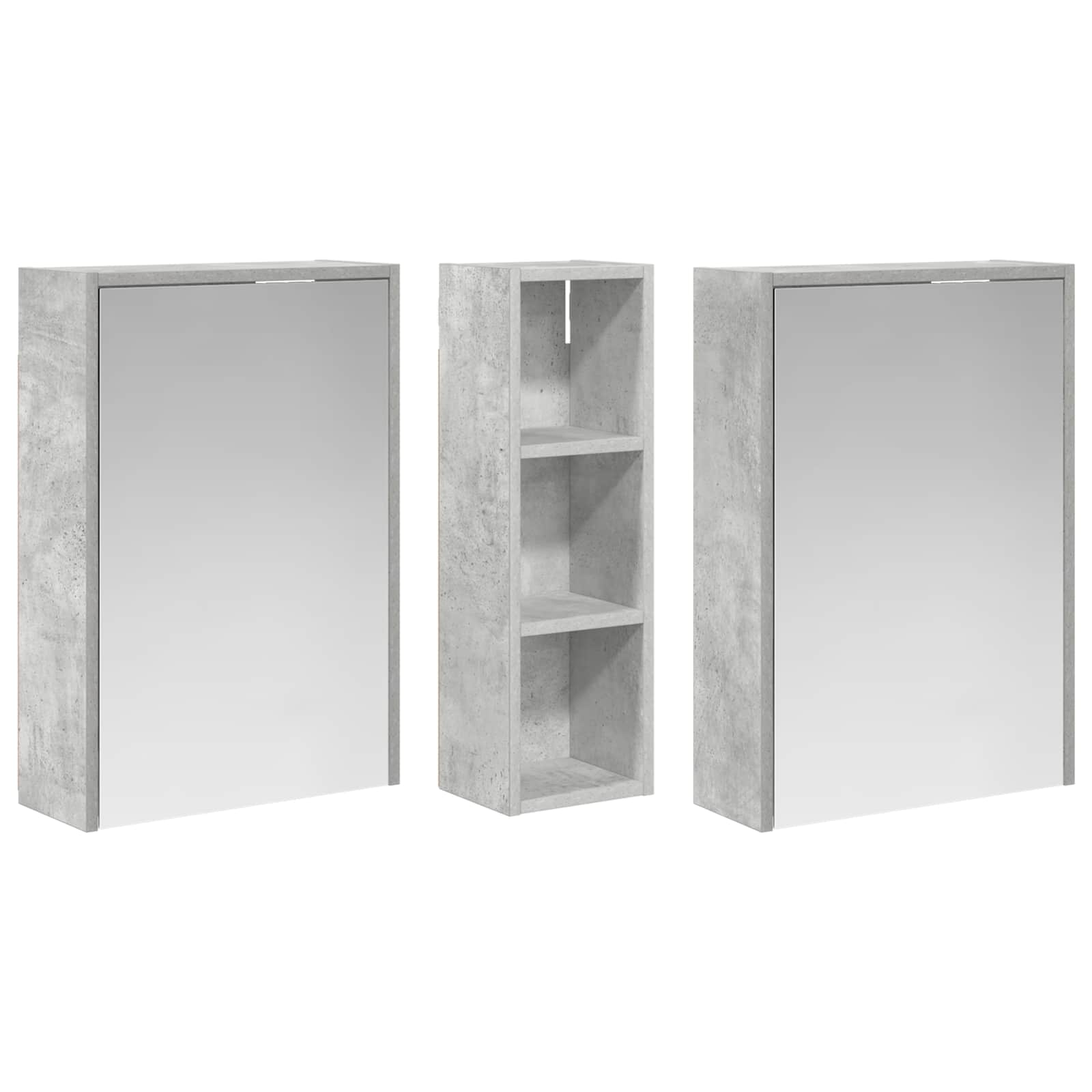 Badkamerkastenset voor 3 pcs 106 x 16 x 62,5 cm Bewerkt hout is nu te koop bij PeponiXL, paradijselijk wonen!