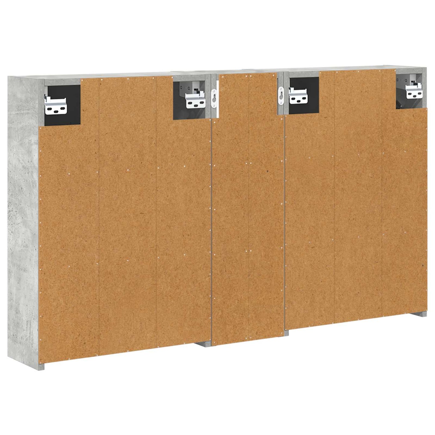 Badkamerkastenset voor 3 pcs 106 x 16 x 62,5 cm Bewerkt hout is nu te koop bij PeponiXL, paradijselijk wonen!