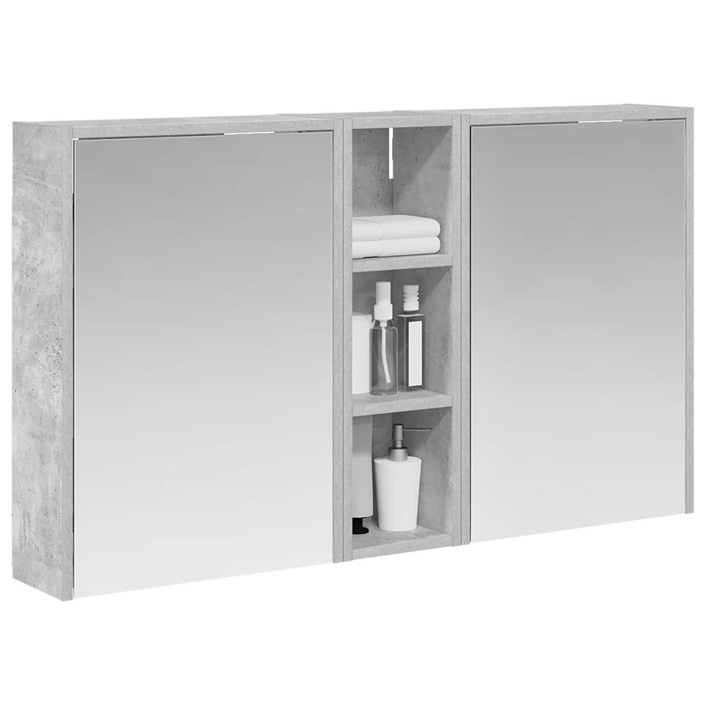 Badkamerkastenset voor 3 pcs 106 x 16 x 62,5 cm Bewerkt hout is nu te koop bij PeponiXL, paradijselijk wonen!