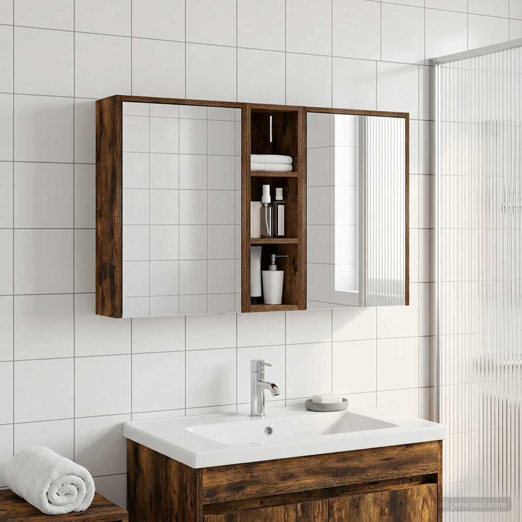 Badkamerkastenset voor 3 pcs 106 x 16 x 62,5 cm Bewerkt hout is nu te koop bij PeponiXL, paradijselijk wonen!