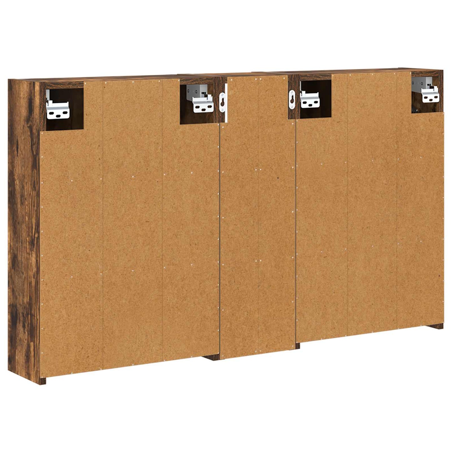 Badkamerkastenset voor 3 pcs 106 x 16 x 62,5 cm Bewerkt hout is nu te koop bij PeponiXL, paradijselijk wonen!