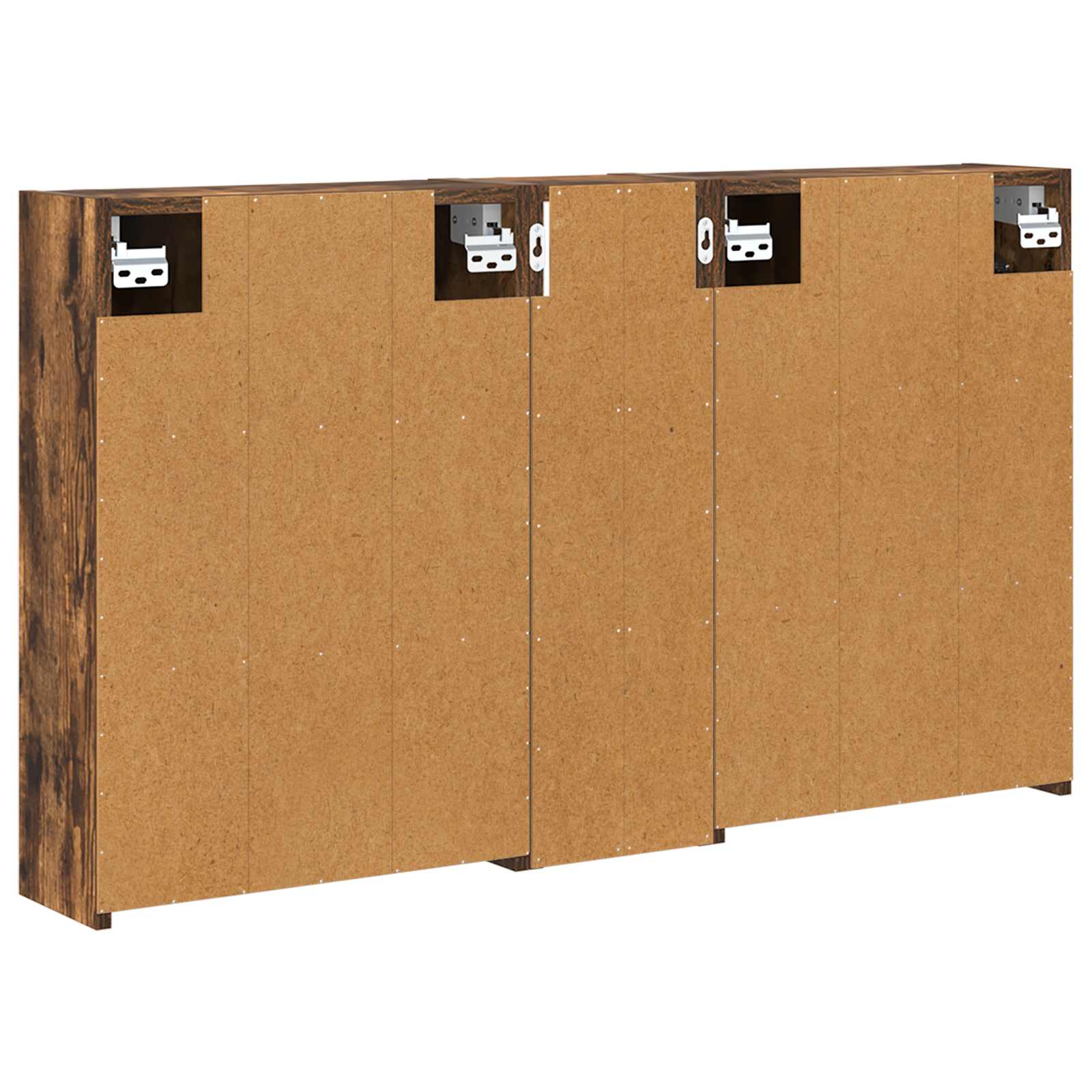 Badkamerkastenset voor 3 pcs 106 x 16 x 62,5 cm Bewerkt hout is nu te koop bij PeponiXL, paradijselijk wonen!