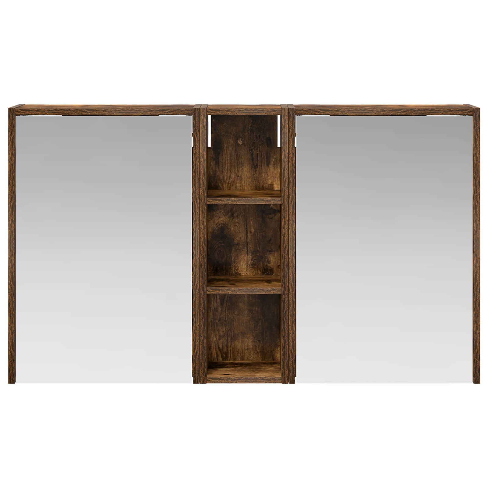 Badkamerkastenset voor 3 pcs 106 x 16 x 62,5 cm Bewerkt hout is nu te koop bij PeponiXL, paradijselijk wonen!