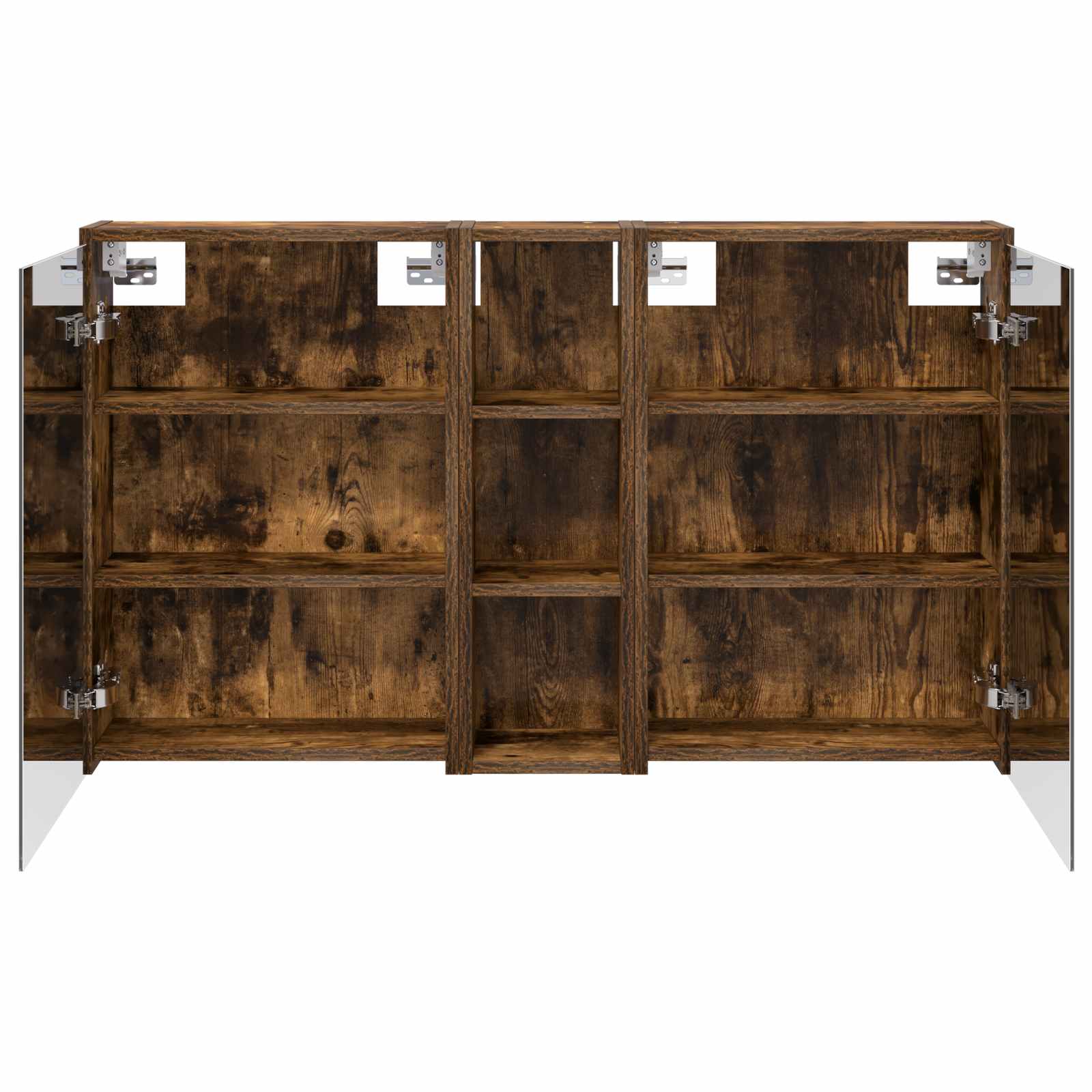 Badkamerkastenset voor 3 pcs 106 x 16 x 62,5 cm Bewerkt hout is nu te koop bij PeponiXL, paradijselijk wonen!