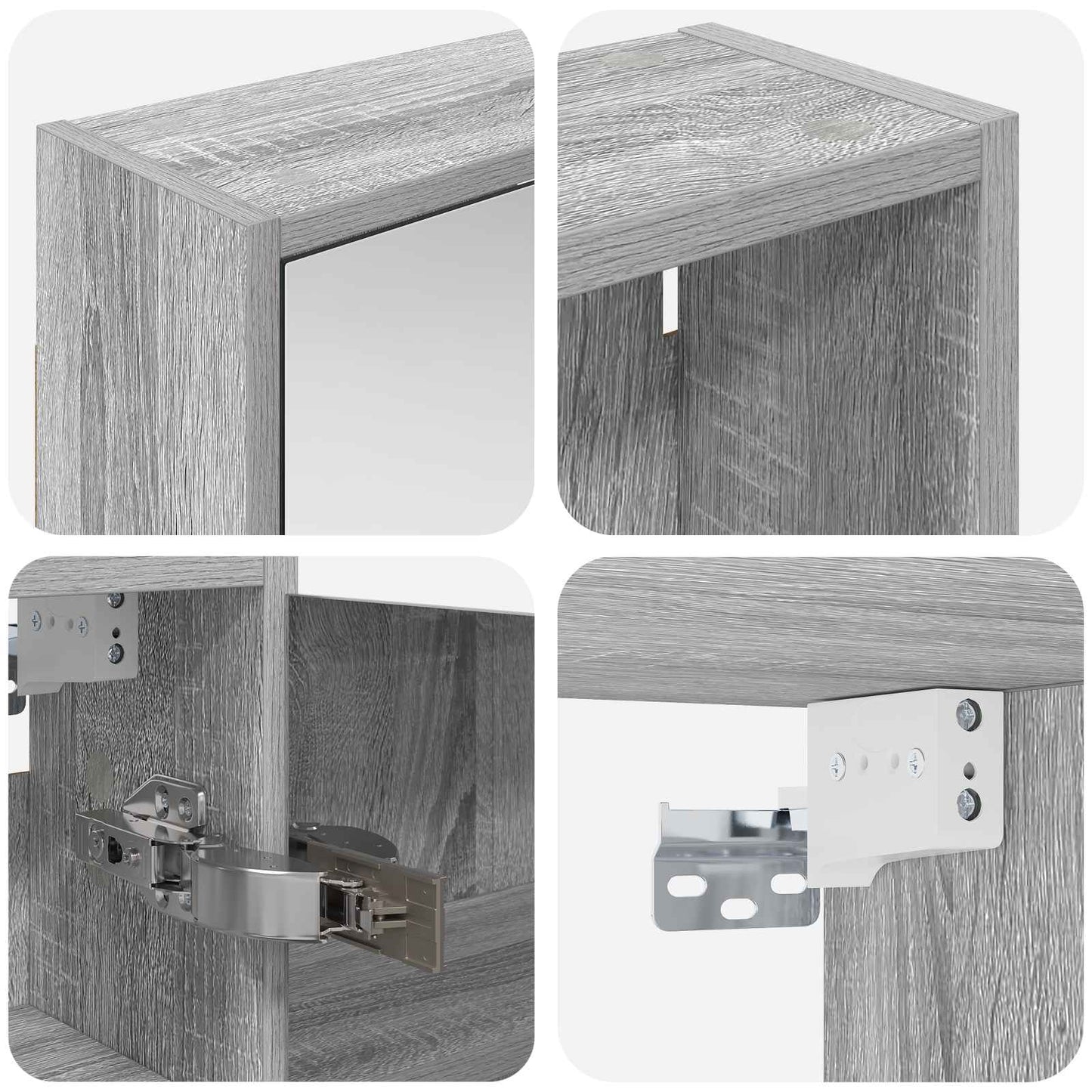 Badkamerkastenset voor 3 pcs 106 x 16 x 62,5 cm Bewerkt hout is nu te koop bij PeponiXL, paradijselijk wonen!