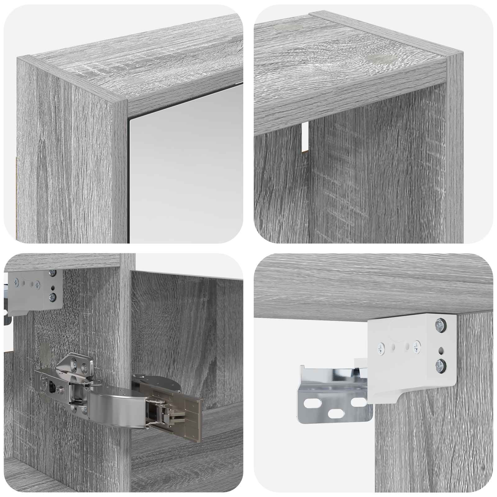 Badkamerkastenset voor 3 pcs 106 x 16 x 62,5 cm Bewerkt hout is nu te koop bij PeponiXL, paradijselijk wonen!