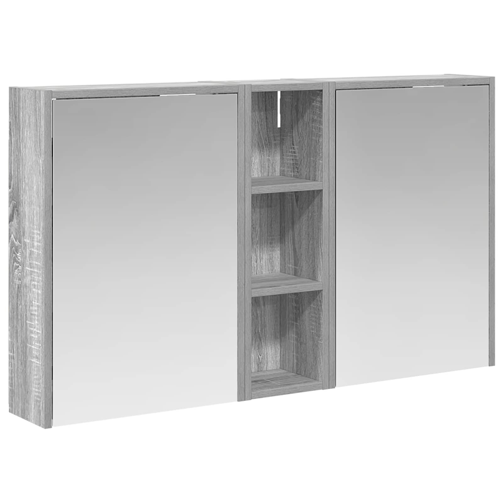 Badkamerkastenset voor 3 pcs 106 x 16 x 62,5 cm Bewerkt hout is nu te koop bij PeponiXL, paradijselijk wonen!