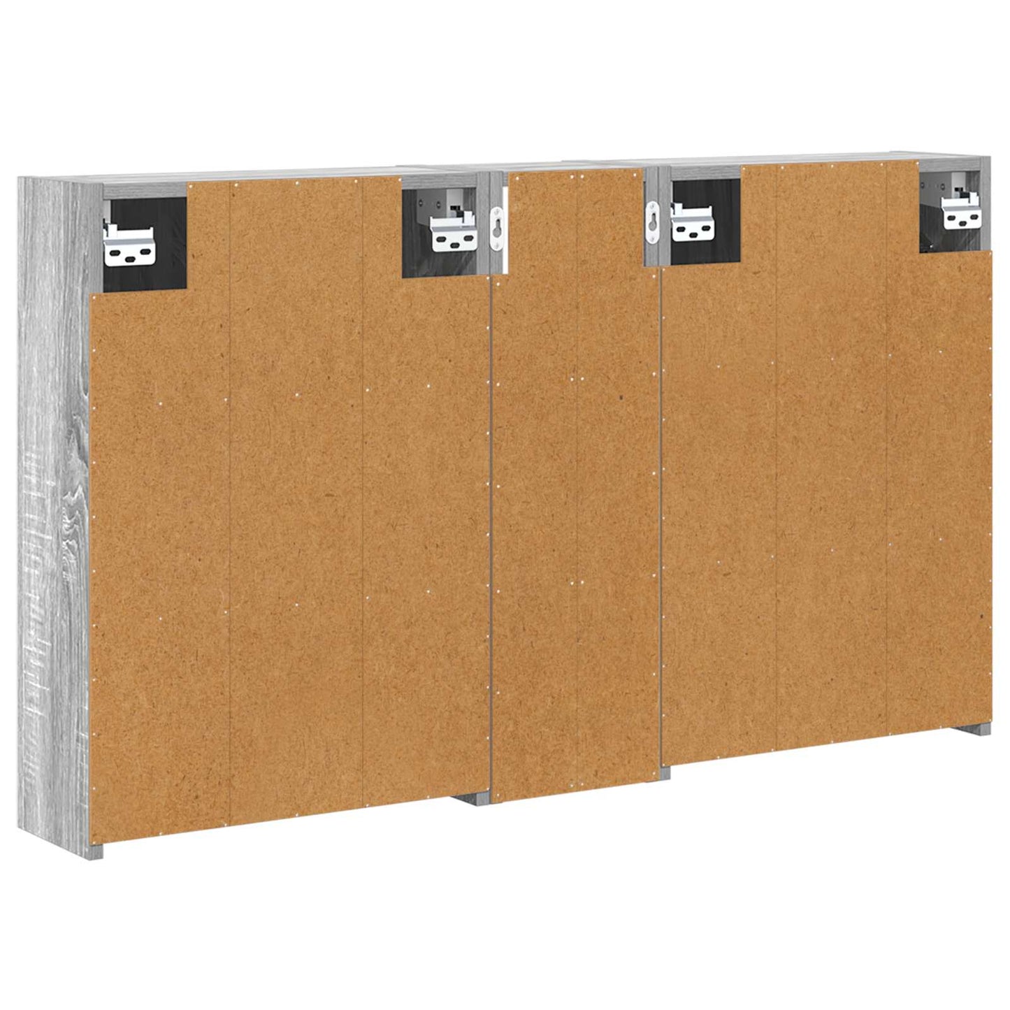Badkamerkastenset voor 3 pcs 106 x 16 x 62,5 cm Bewerkt hout is nu te koop bij PeponiXL, paradijselijk wonen!