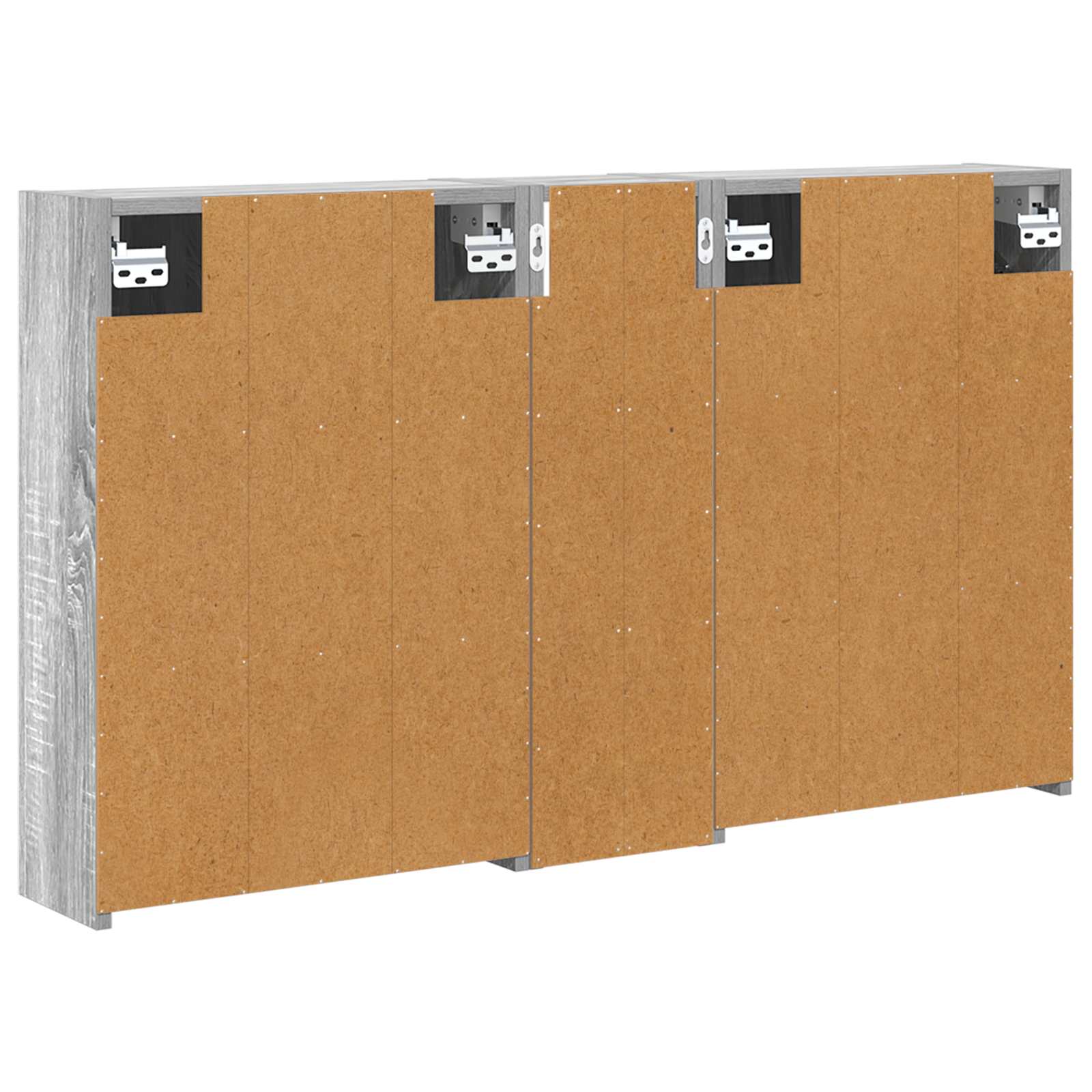 Badkamerkastenset voor 3 pcs 106 x 16 x 62,5 cm Bewerkt hout is nu te koop bij PeponiXL, paradijselijk wonen!