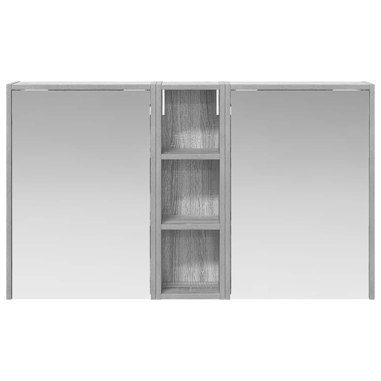 Badkamerkastenset voor 3 pcs 106 x 16 x 62,5 cm Bewerkt hout is nu te koop bij PeponiXL, paradijselijk wonen!