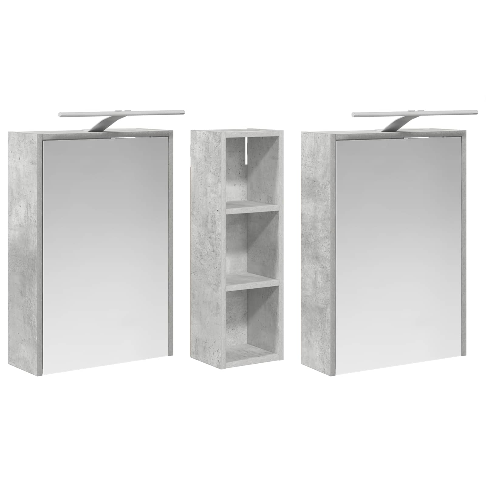Badkamerkastenset voor 3 pcs 106 x 16 x 62,5 cm Bewerkt hout is nu te koop bij PeponiXL, paradijselijk wonen!