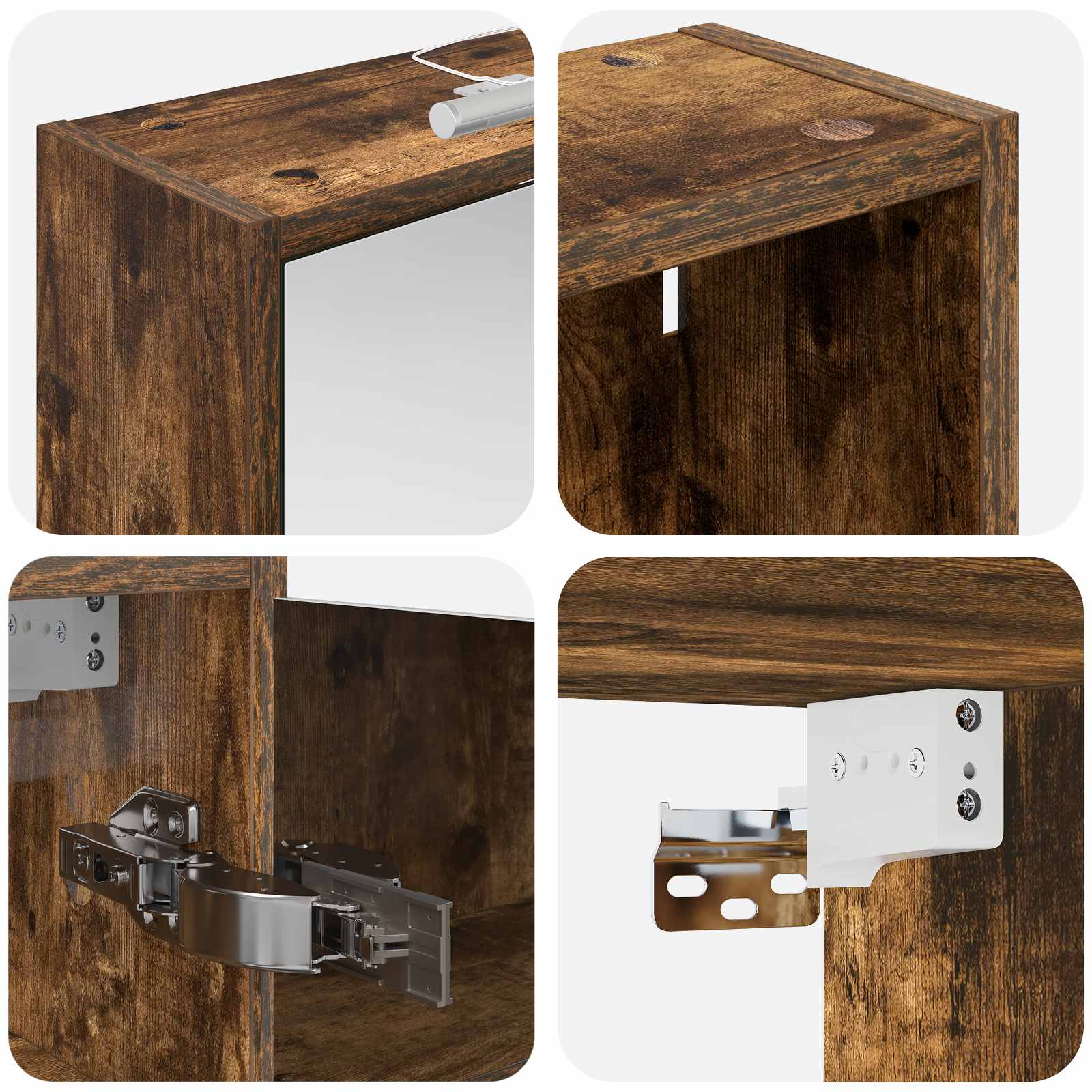 Badkamerkastenset voor 3 pcs 106 x 16 x 62,5 cm Bewerkt hout is nu te koop bij PeponiXL, paradijselijk wonen!