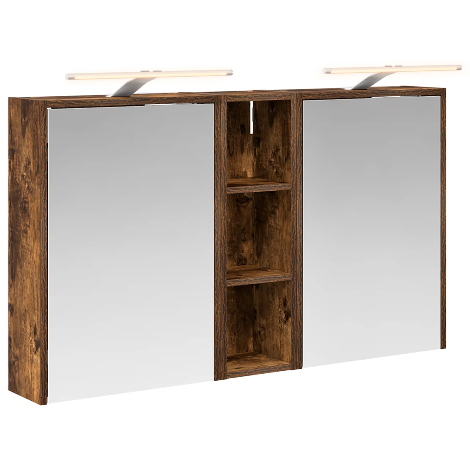 Badkamerkastenset voor 3 pcs 106 x 16 x 62,5 cm Bewerkt hout is nu te koop bij PeponiXL, paradijselijk wonen!