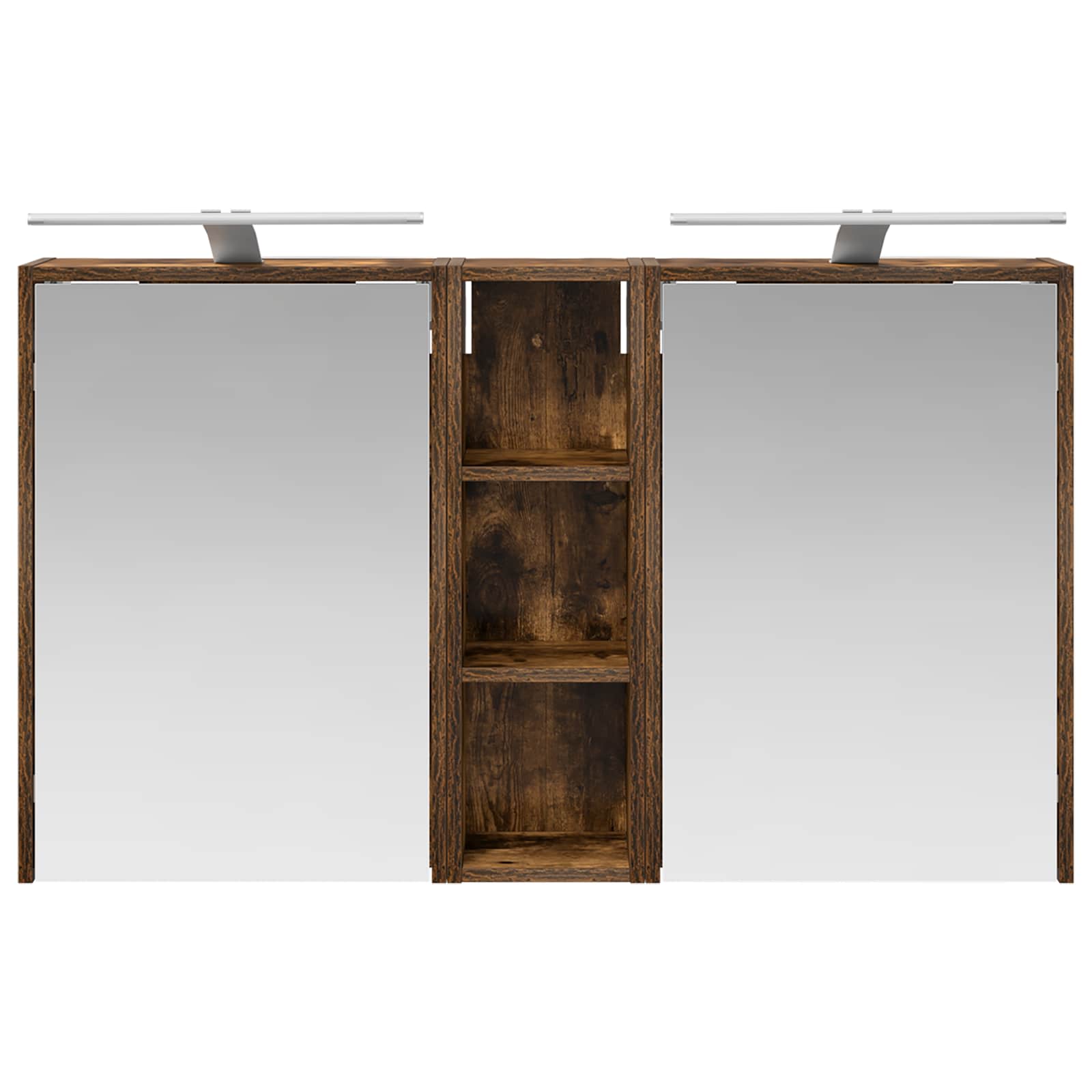 Badkamerkastenset voor 3 pcs 106 x 16 x 62,5 cm Bewerkt hout is nu te koop bij PeponiXL, paradijselijk wonen!