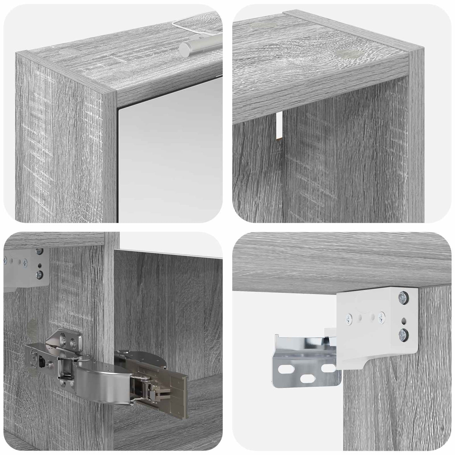 Badkamerkastenset voor 3 pcs 106 x 16 x 62,5 cm Bewerkt hout is nu te koop bij PeponiXL, paradijselijk wonen!
