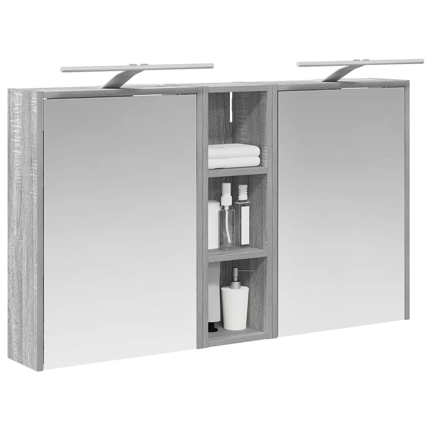 Badkamerkastenset voor 3 pcs 106 x 16 x 62,5 cm Bewerkt hout is nu te koop bij PeponiXL, paradijselijk wonen!