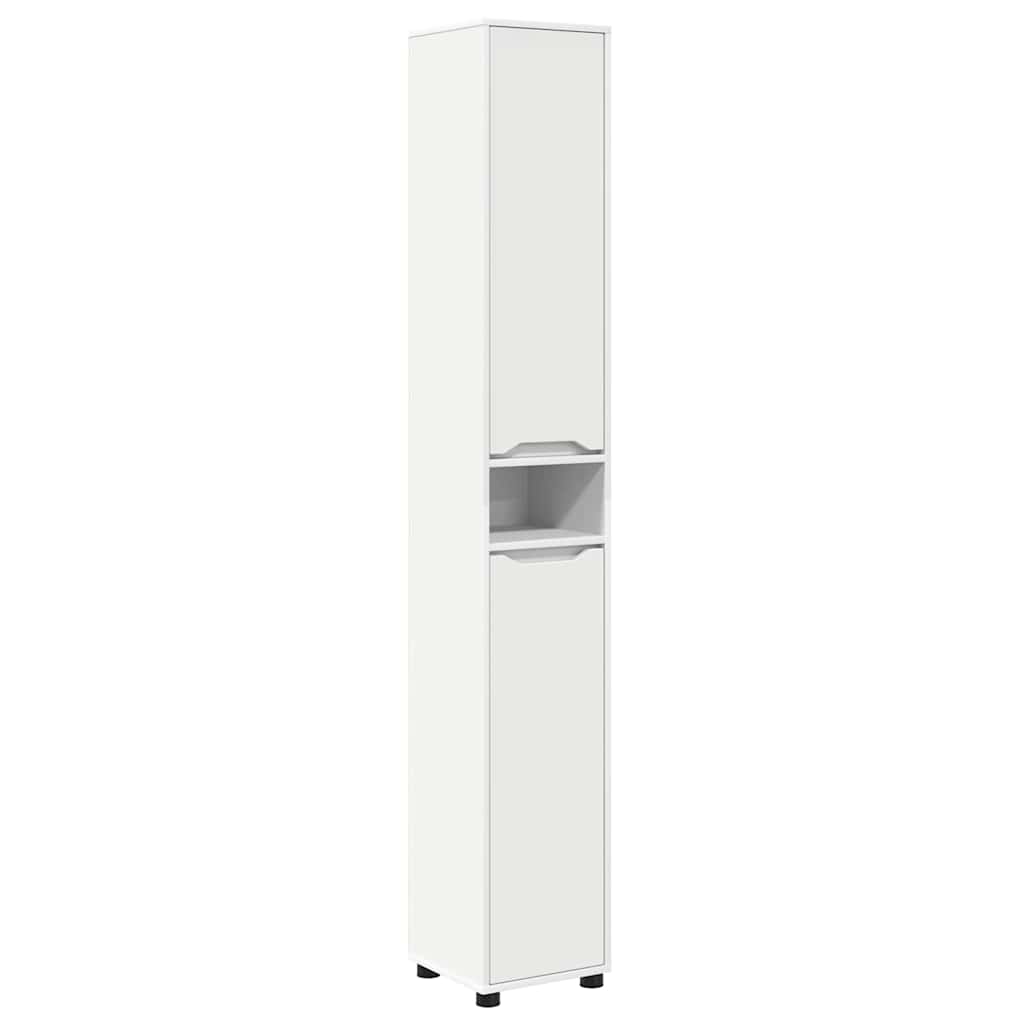 Badkamermeubelset met lade met plank 4 pcs Wit Bewerkt hout is nu te koop bij PeponiXL, paradijselijk wonen!