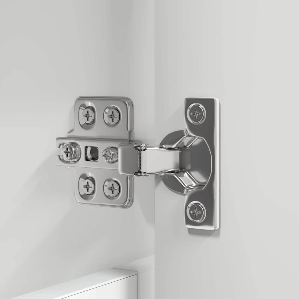Badkamermeubelset met lade 4 pcs Hoogglans wit Bewerkt hout is nu te koop bij PeponiXL, paradijselijk wonen!