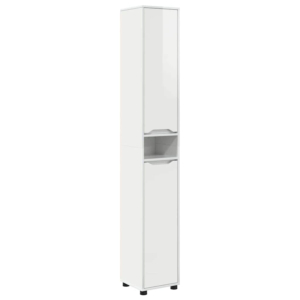 Badkamermeubelset met lade 4 pcs Hoogglans wit Bewerkt hout is nu te koop bij PeponiXL, paradijselijk wonen!