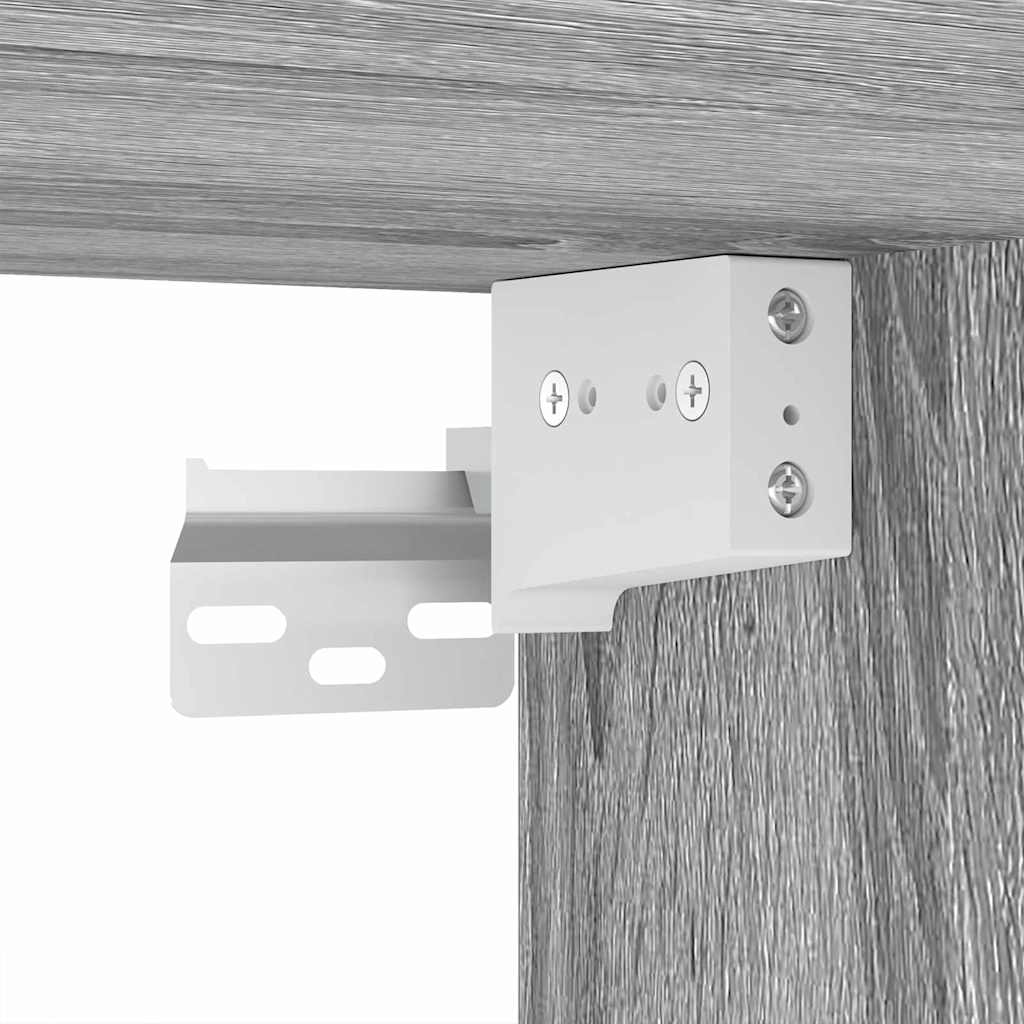 Badkamermeubelset met lade 3 pcs Grijs Sonoma Bewerkt hout is nu te koop bij PeponiXL, paradijselijk wonen!