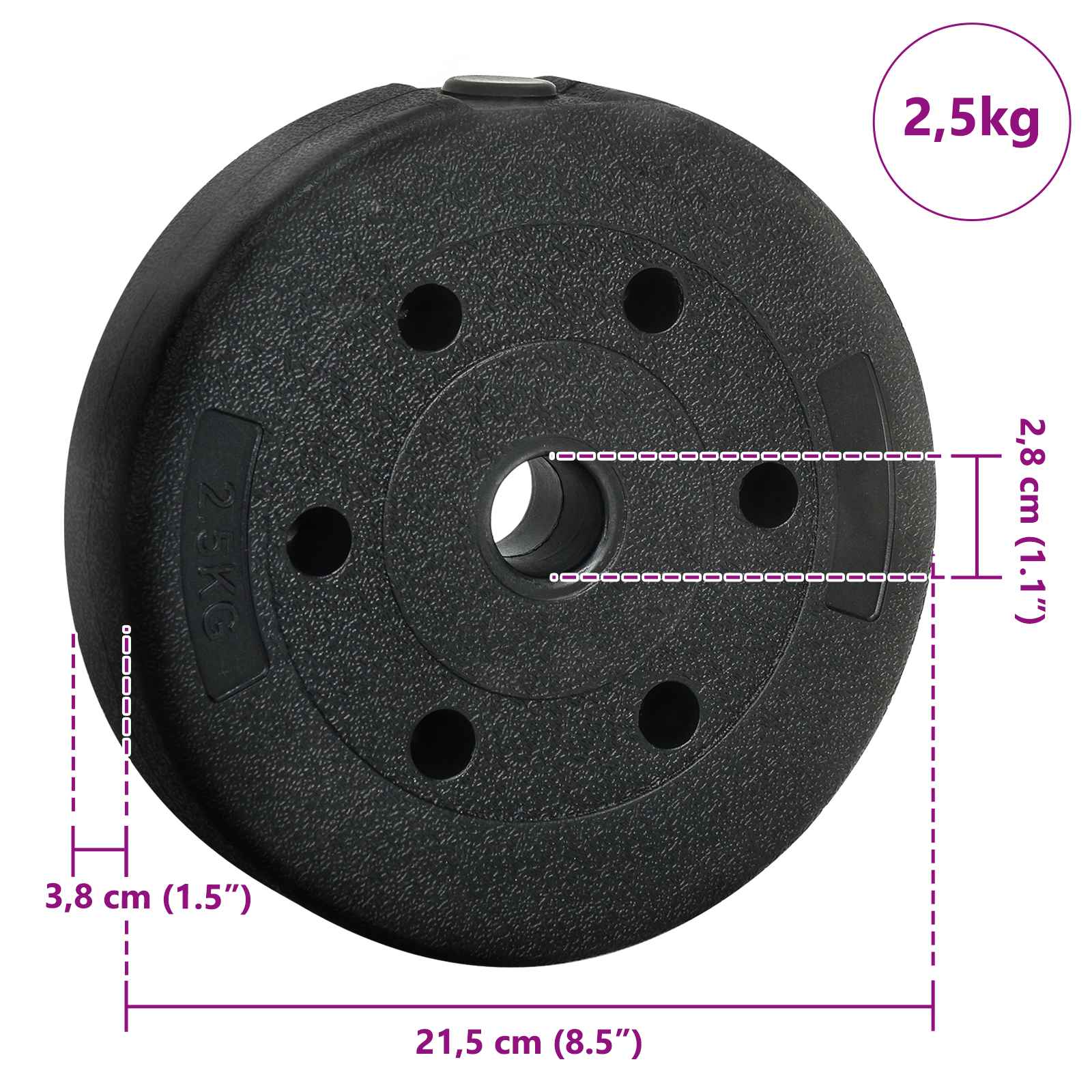 2-in-1 Halter Set 30kg Zwart en Rood Cement en ijzeren zand is nu te koop bij PeponiXL, paradijselijk wonen!