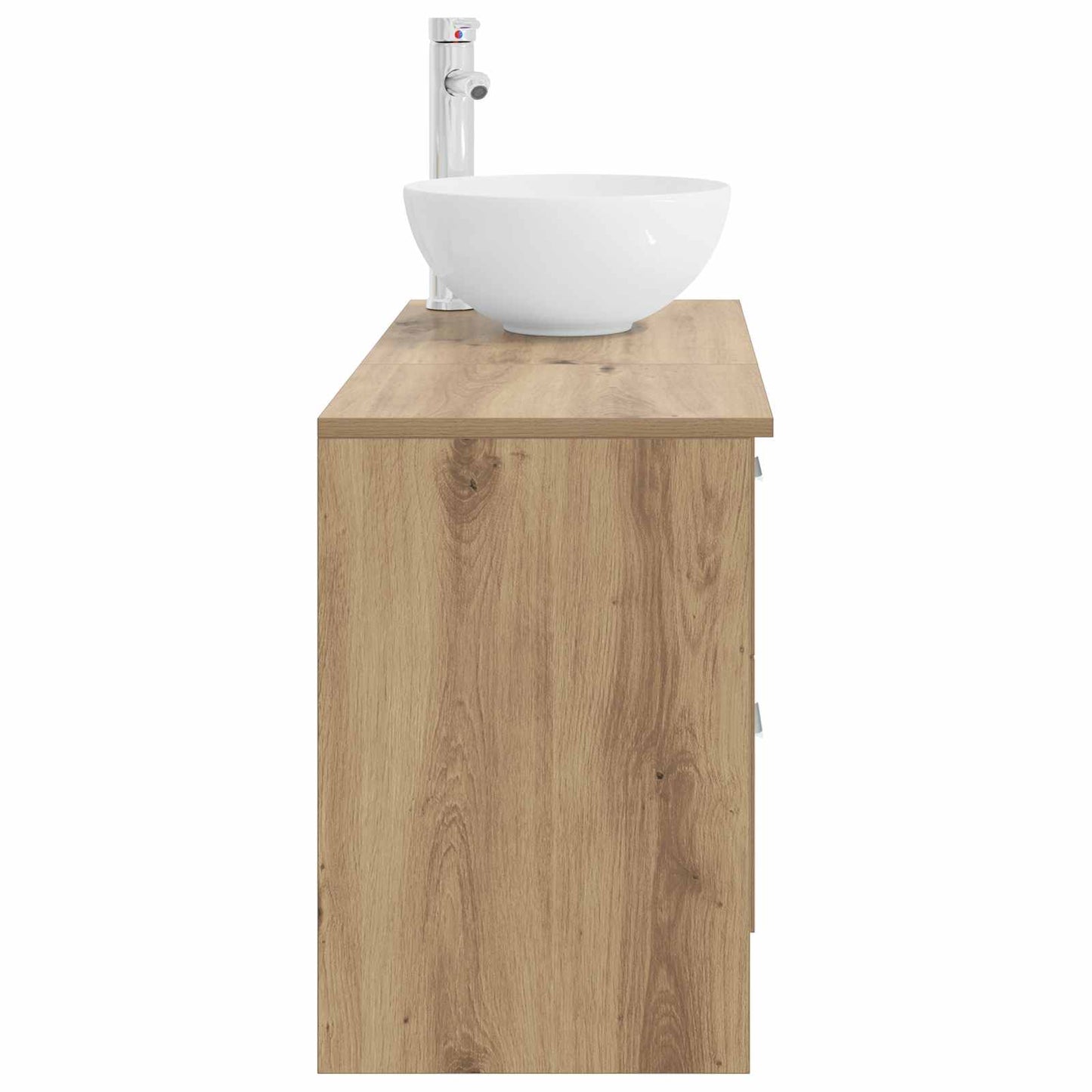 Badkamermeubelset 2 st Artisanaal eiken Bewerkt hout is nu te koop bij PeponiXL, paradijselijk wonen!