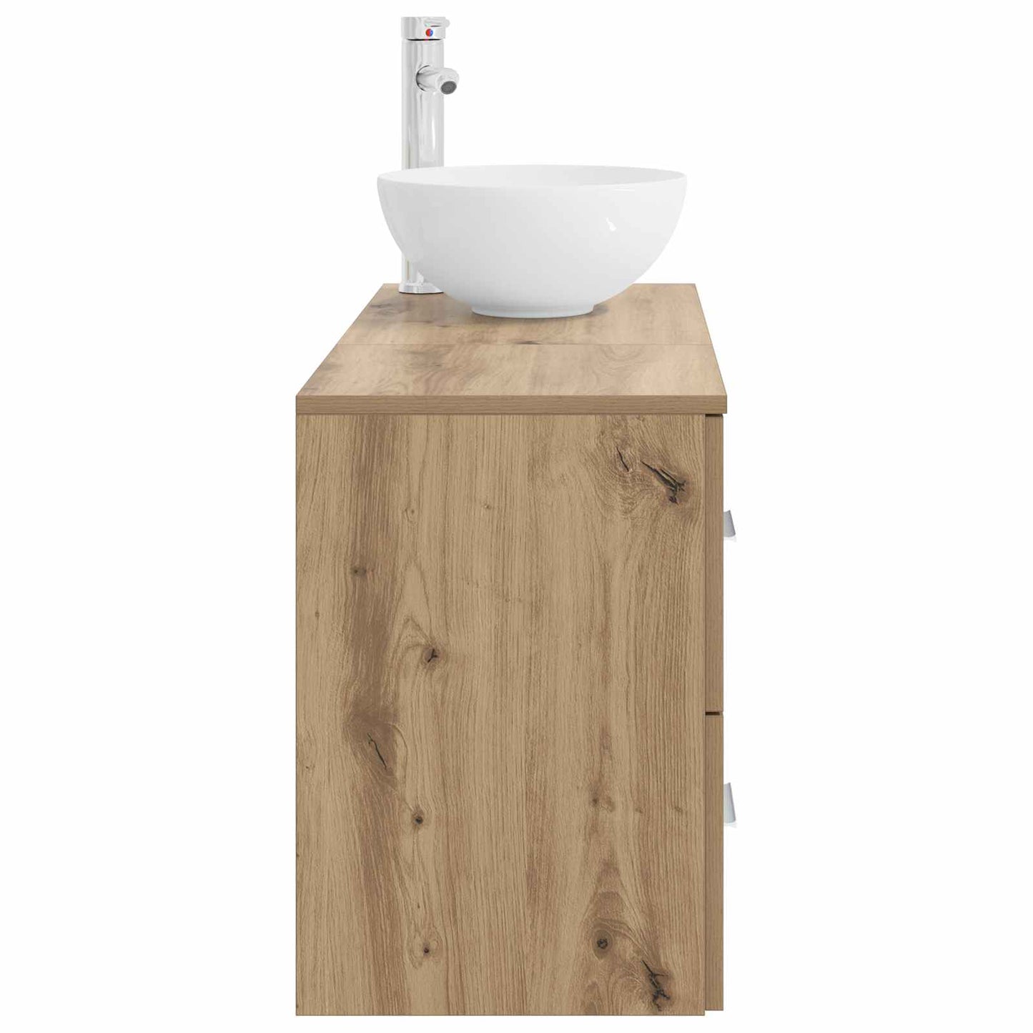 Badkamermeubelset 2 st Artisanaal eiken Bewerkt hout is nu te koop bij PeponiXL, paradijselijk wonen!