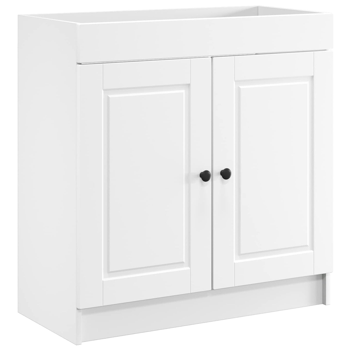 Badkamermeubelset Wit 56 x 37,5 x 81 cm Bewerkt hout is nu te koop bij PeponiXL, paradijselijk wonen!