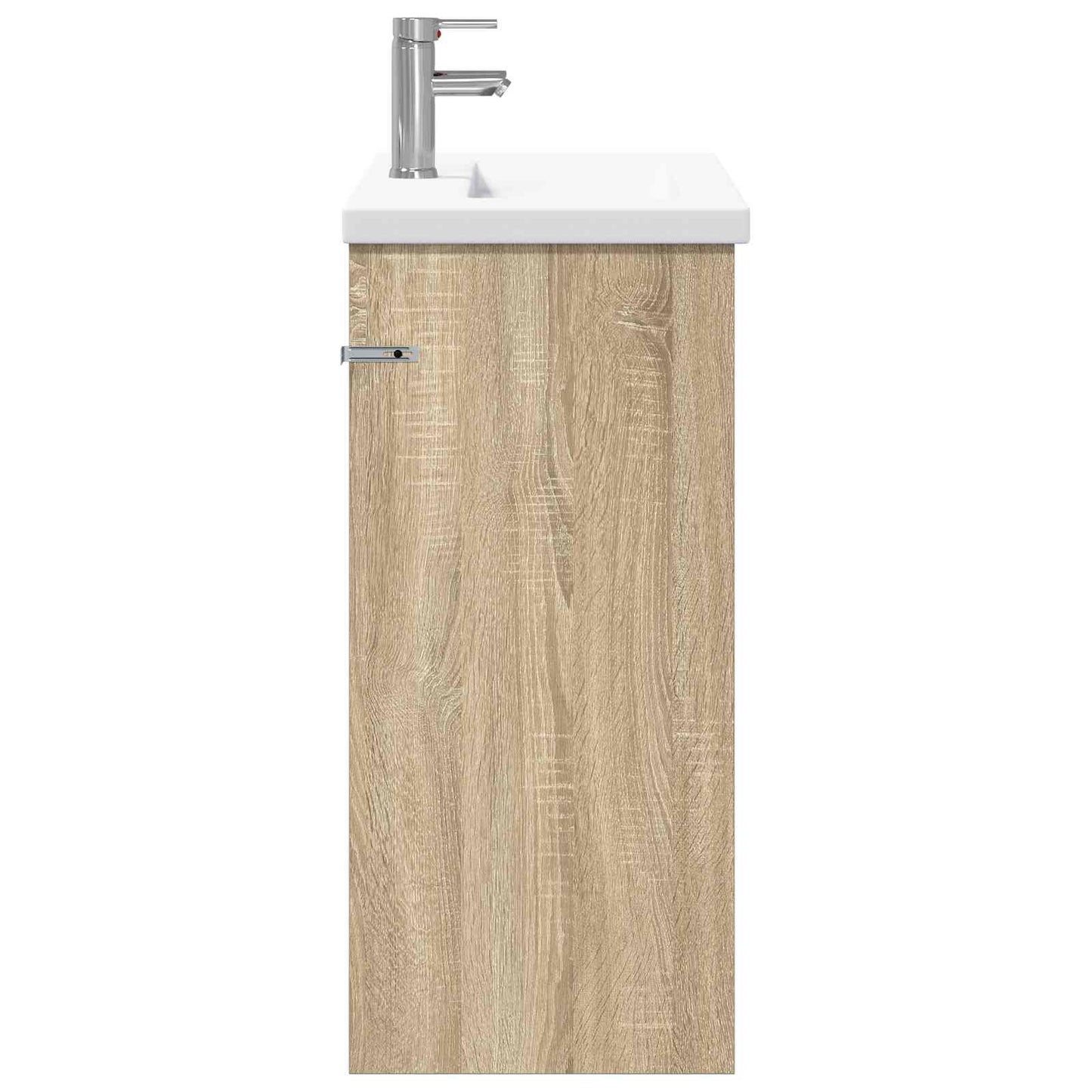 Badkamermeubelset Sonoma Eiken 81 x 40 x 84,5 cm Bewerkt hout is nu te koop bij PeponiXL, paradijselijk wonen!