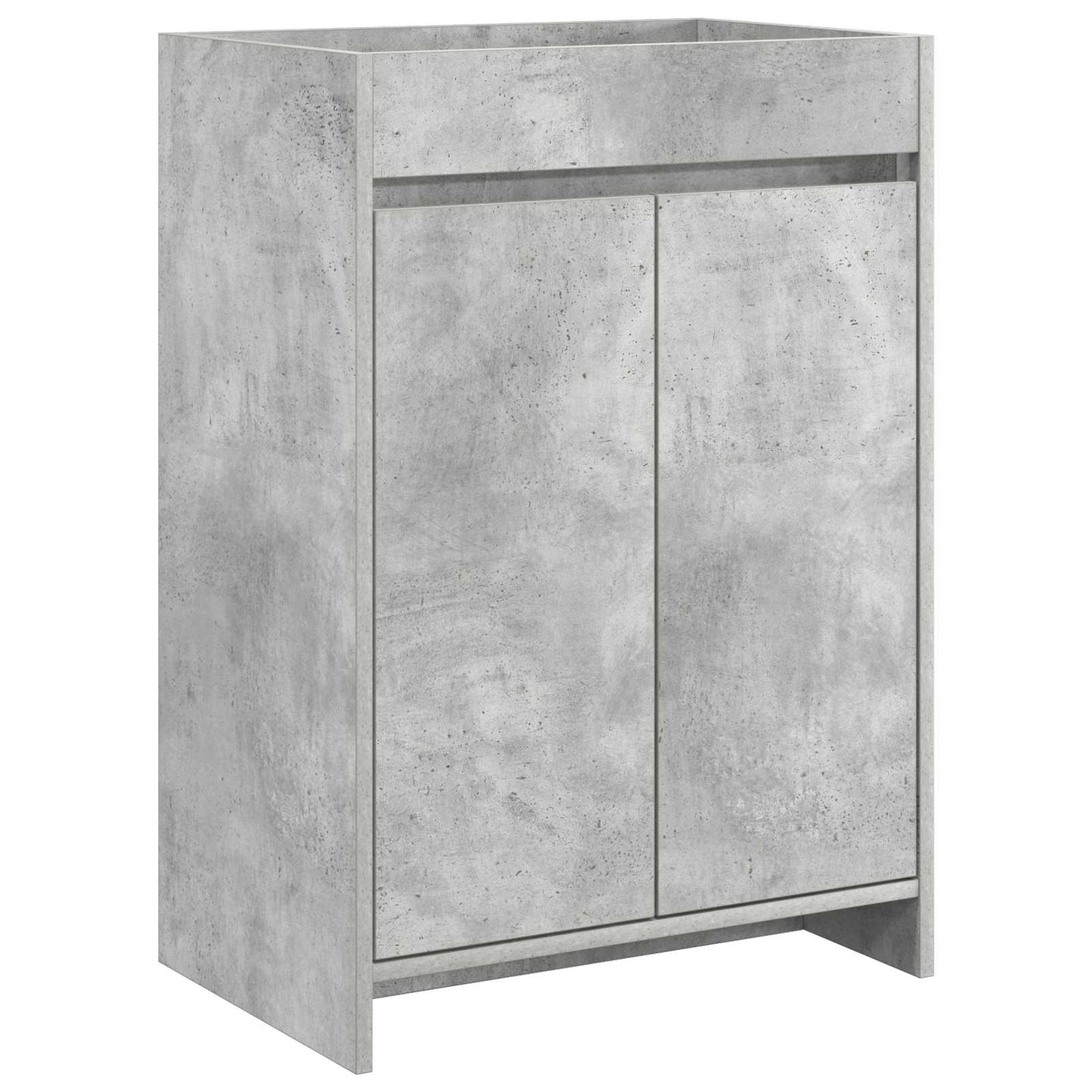 Badkamermeubelset Betongrijs 61 x 40 x 84,5 cm Bewerkt hout is nu te koop bij PeponiXL, paradijselijk wonen!