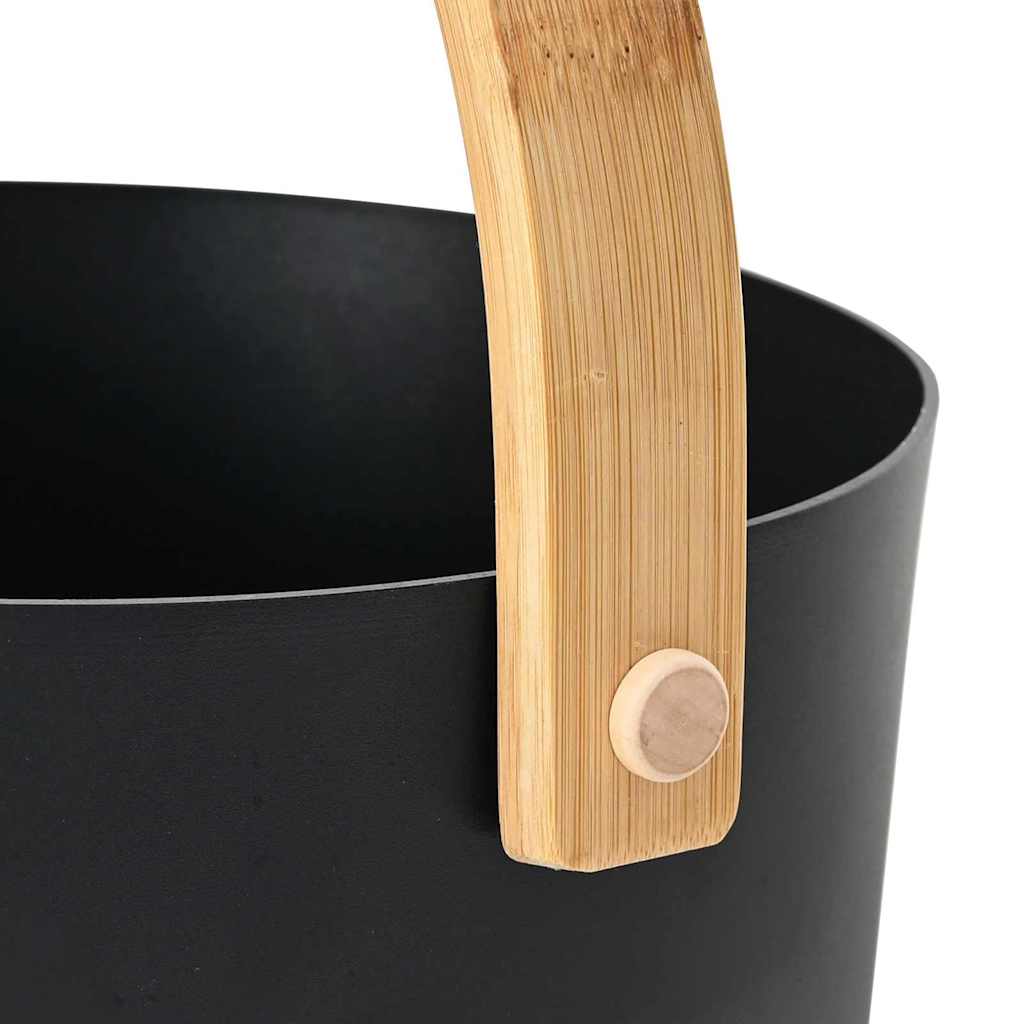 Sauna Accessoire Set 2 pcs Zwart is nu te koop bij PeponiXL, paradijselijk wonen!