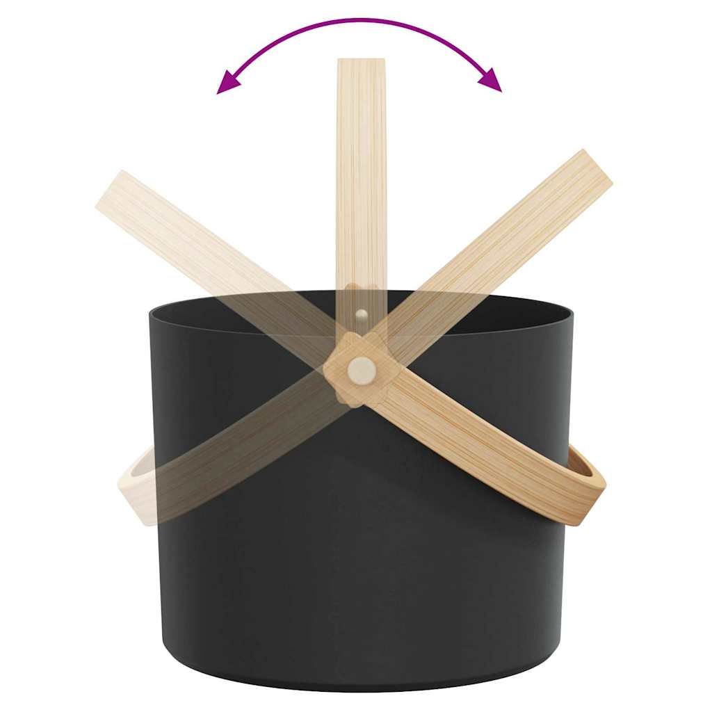 Sauna Accessoire Set 2 pcs Zwart is nu te koop bij PeponiXL, paradijselijk wonen!