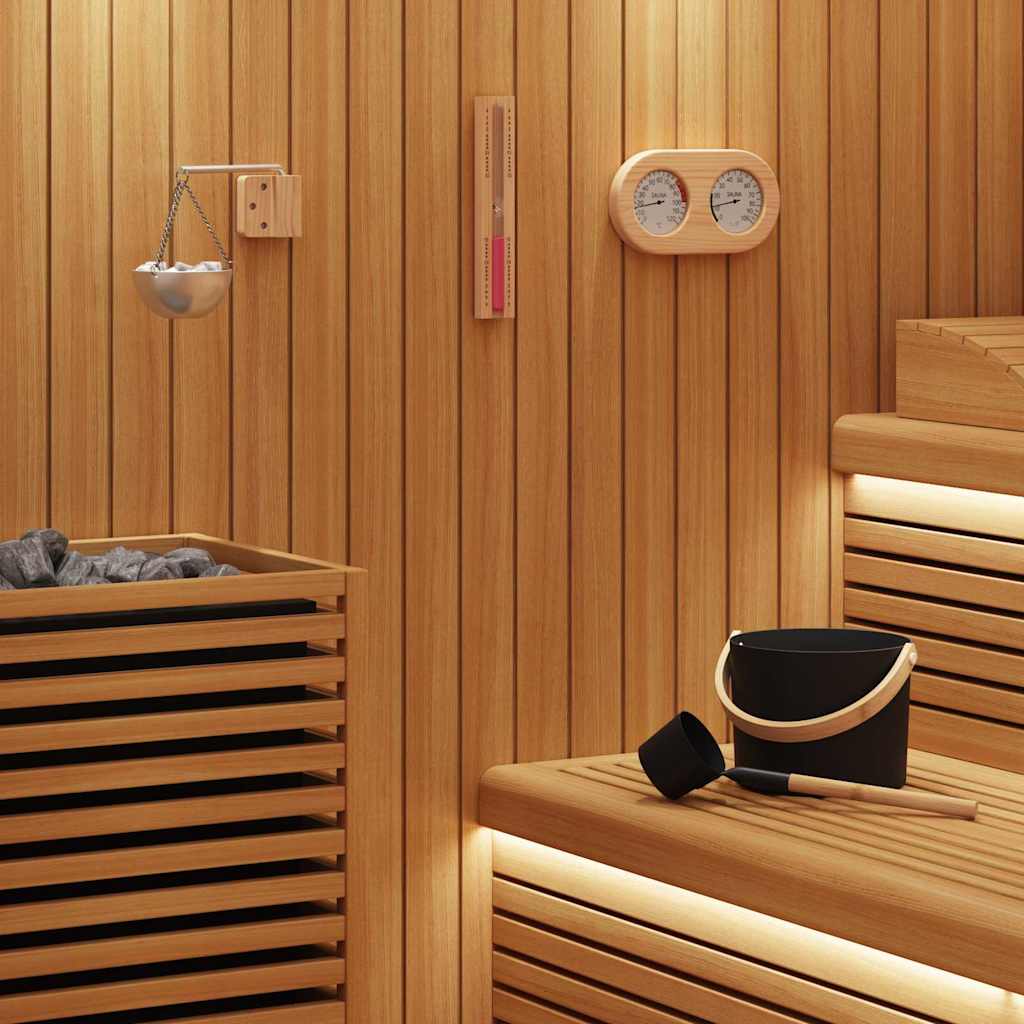 Sauna Accessoire Set 5 pcs Zwart is nu te koop bij PeponiXL, paradijselijk wonen!