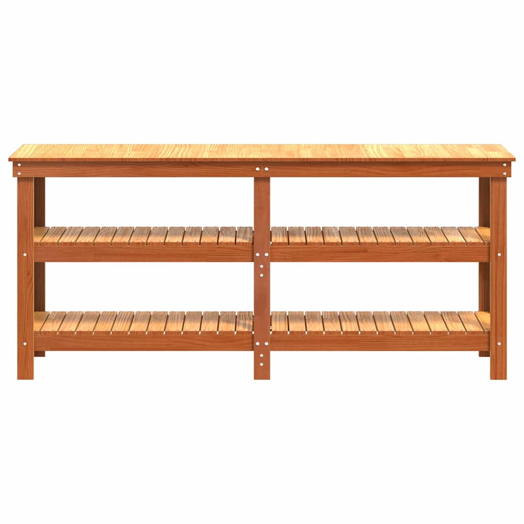 Werkbank Wasbruin 181,5 x 50 x 80 cm Massief grenenhout is nu te koop bij PeponiXL, paradijselijk wonen!